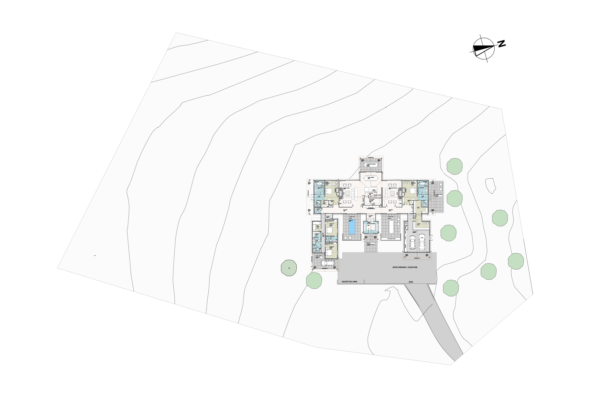 Site plan Lot 12 Tui Estate, one hectare freehold lifestyle property, Canterbury New Zealand