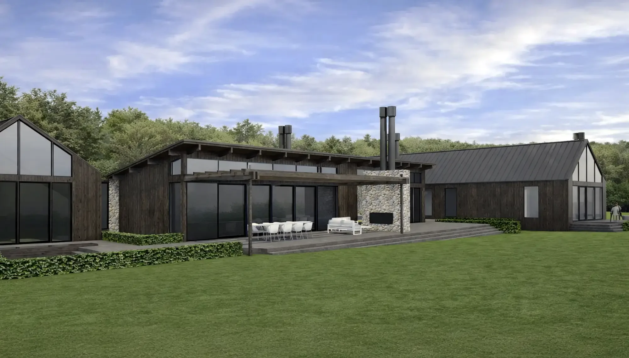 David Reid Homes luxury lifestyle property render, Tui Estate Lot 9, Canterbury New Zealand, rural and mountain views