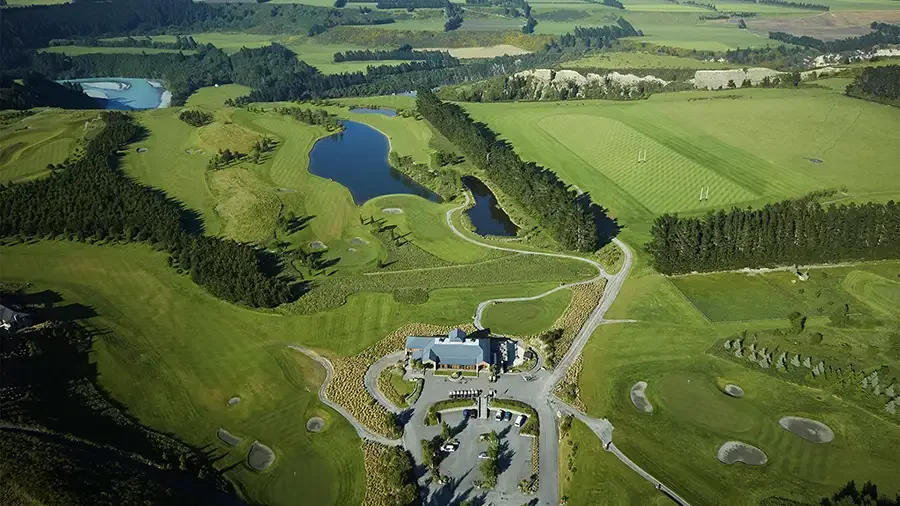 Terrace Downs golf course in the Canterbury high country of New Zealand