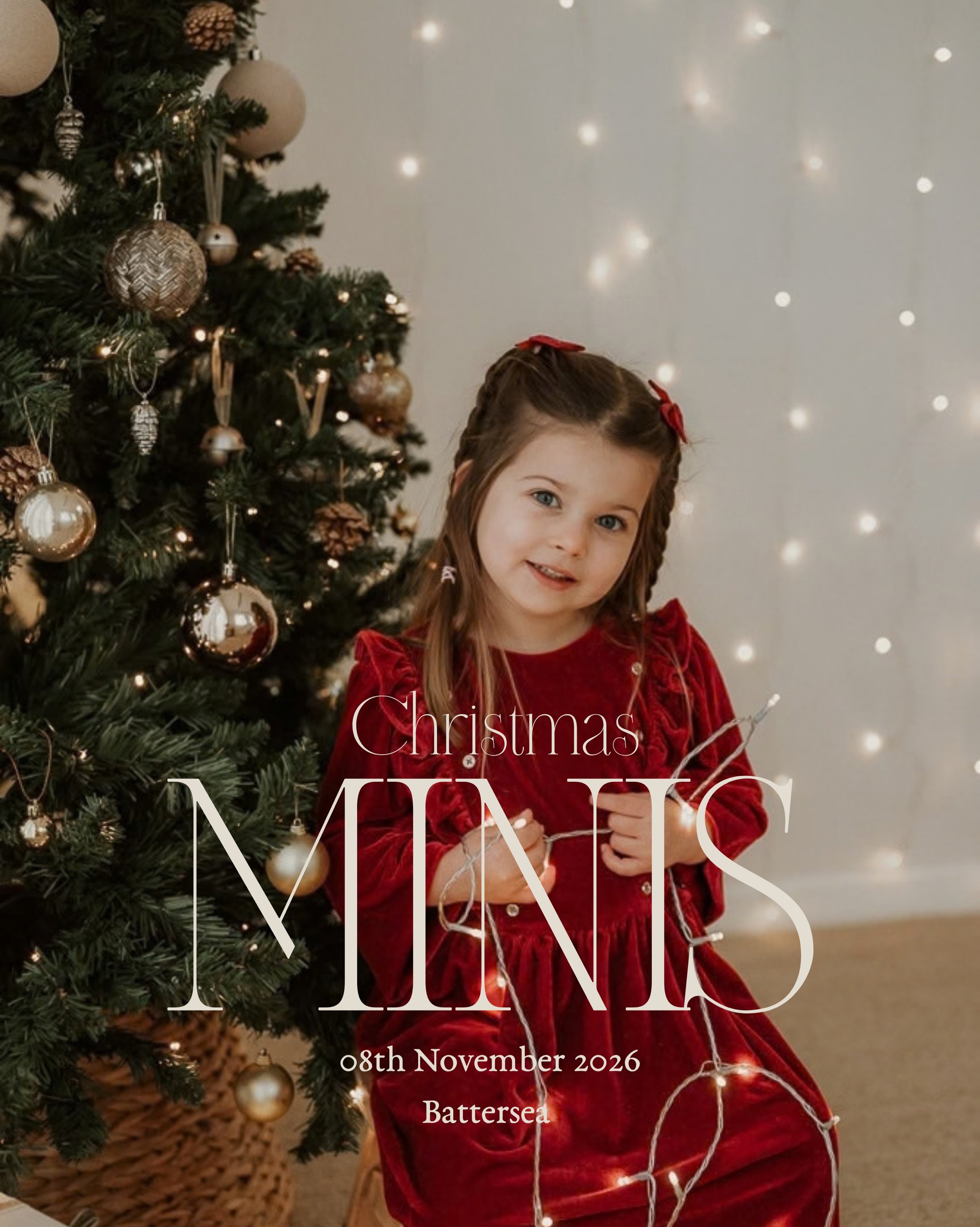 Christmas Mini Sessions 🎄 

Come and join me for a relaxed festive experience created to capture natural, timeless photos of your family!! 

November 08th at Battersea 

Book your slot online- Link in Bio 

_________________________________
Fernanda