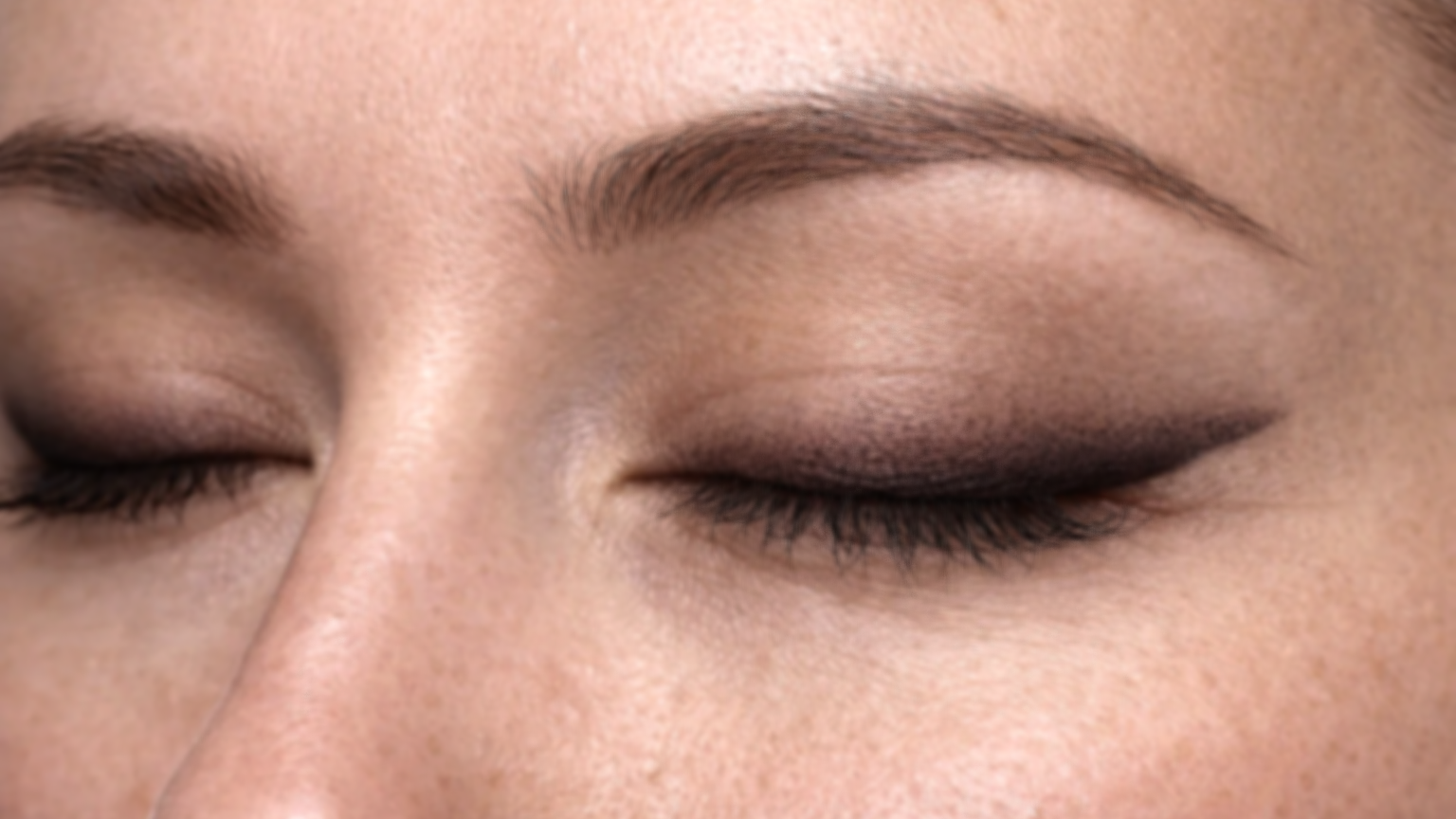 Smokey eyeliner permanent makeup with soft shading for a diffused, makeup-like effect in Lynchburg and Forest, Virginia.