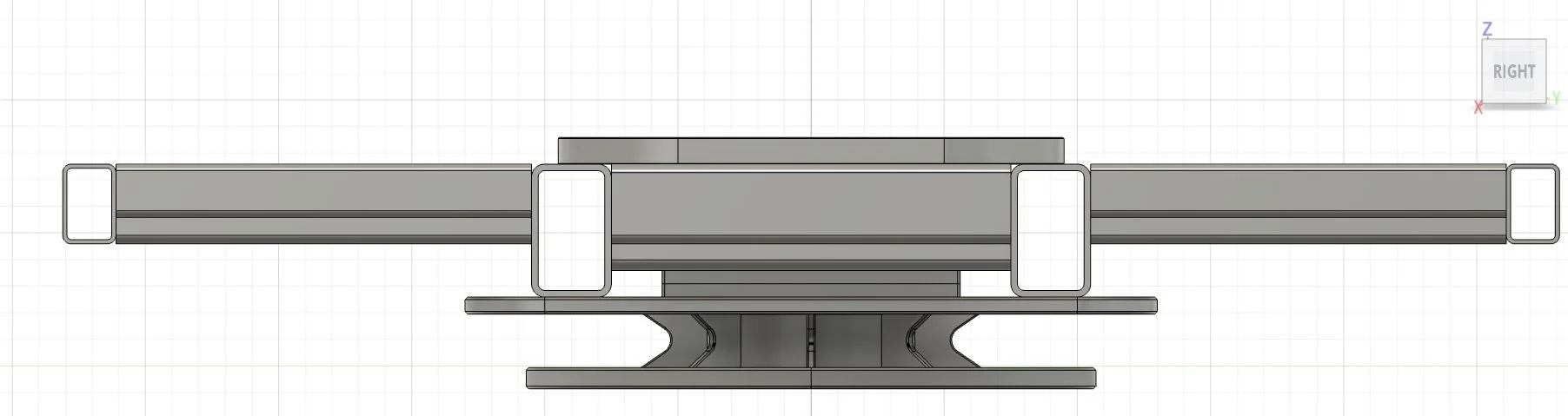 Platform front profile, enlarged