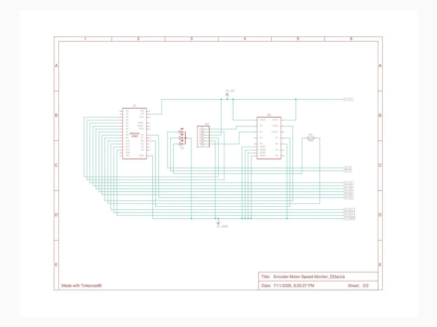 Encoder Motor Speed Monitor