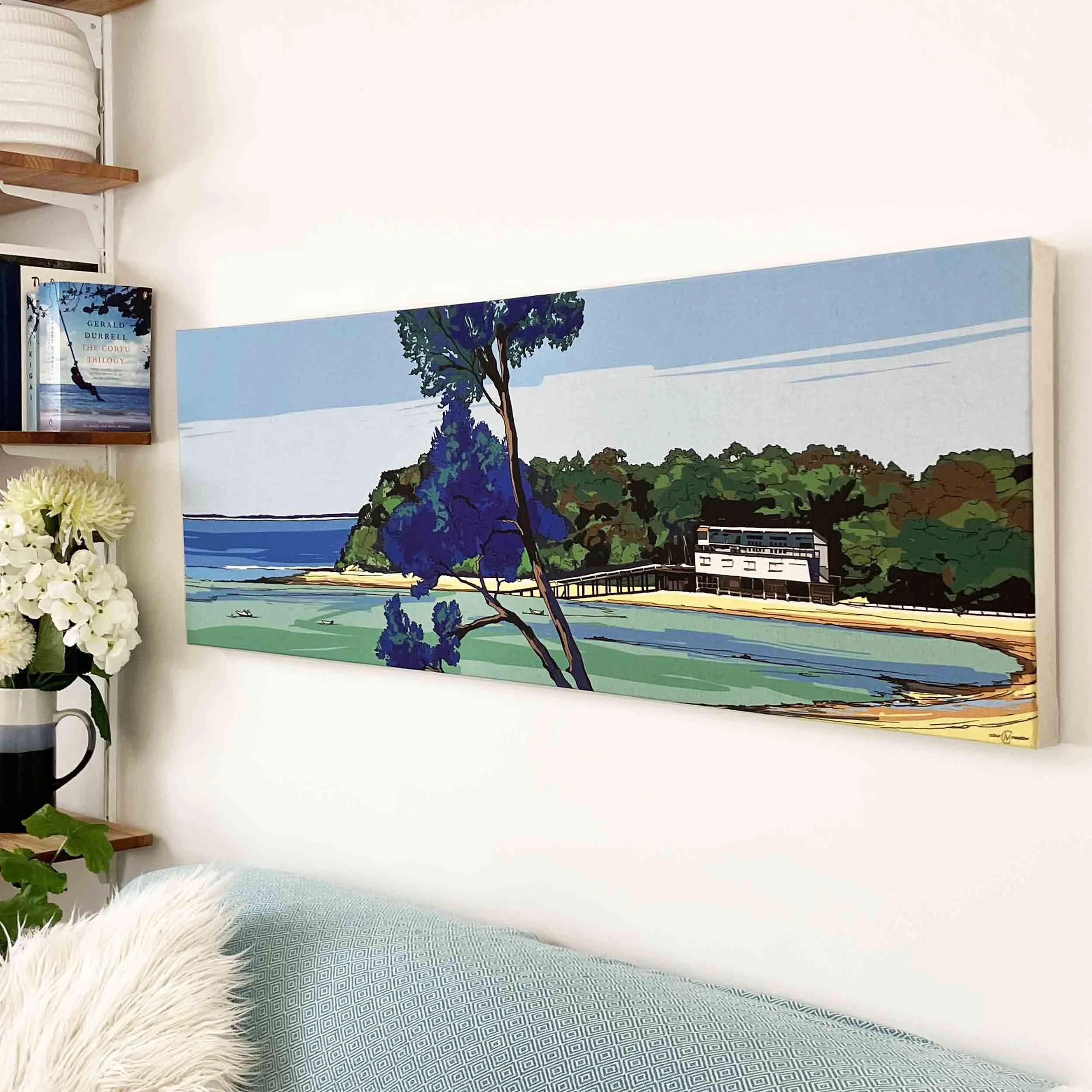 colourmeadow point leo beach blue panoramic canvas side.jpg