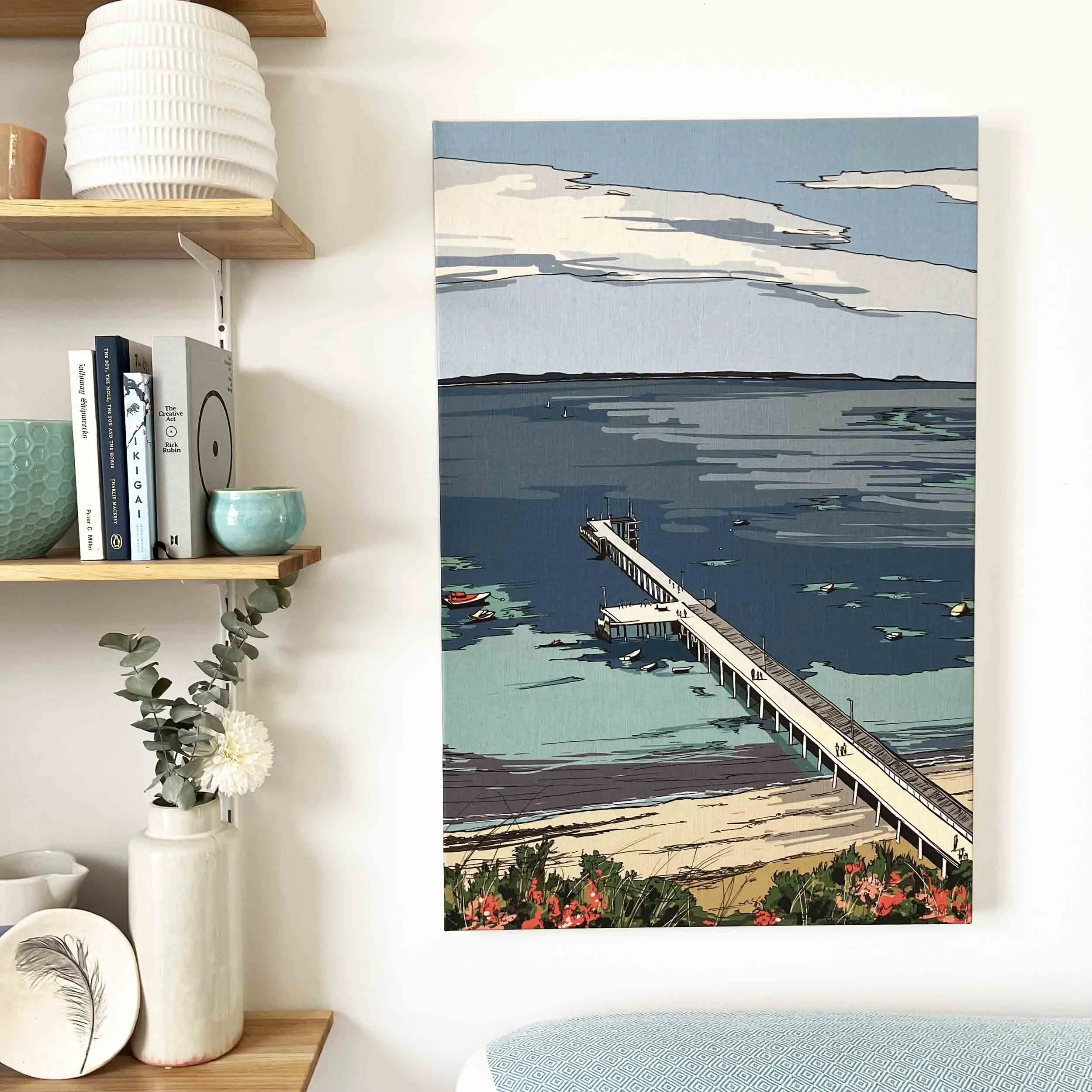 Flinders Pier Large Canvas
