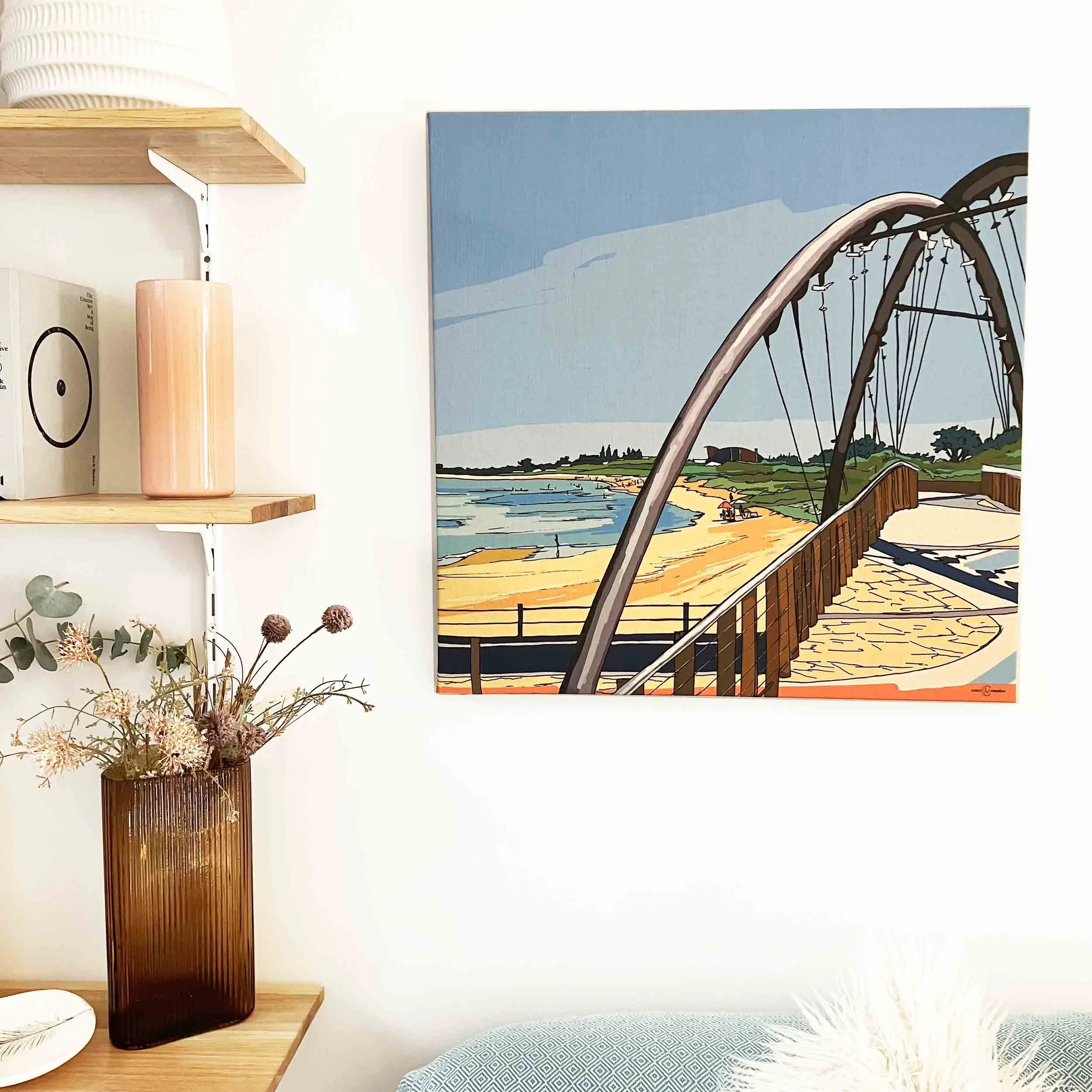 Frankston Beach Square Canvas