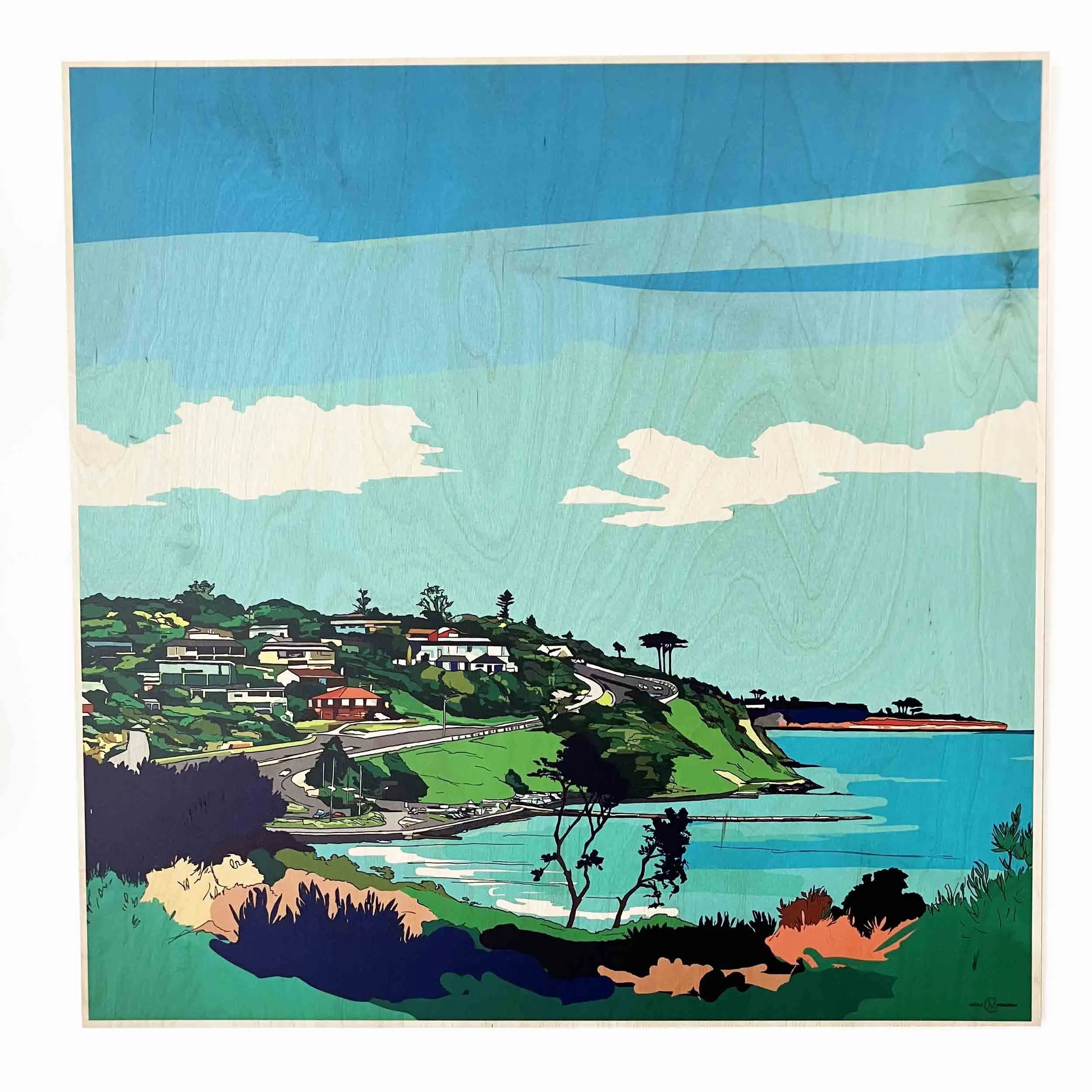 Colourmeadow Olivers Hill Frankston Square Wood Print close up.jpg