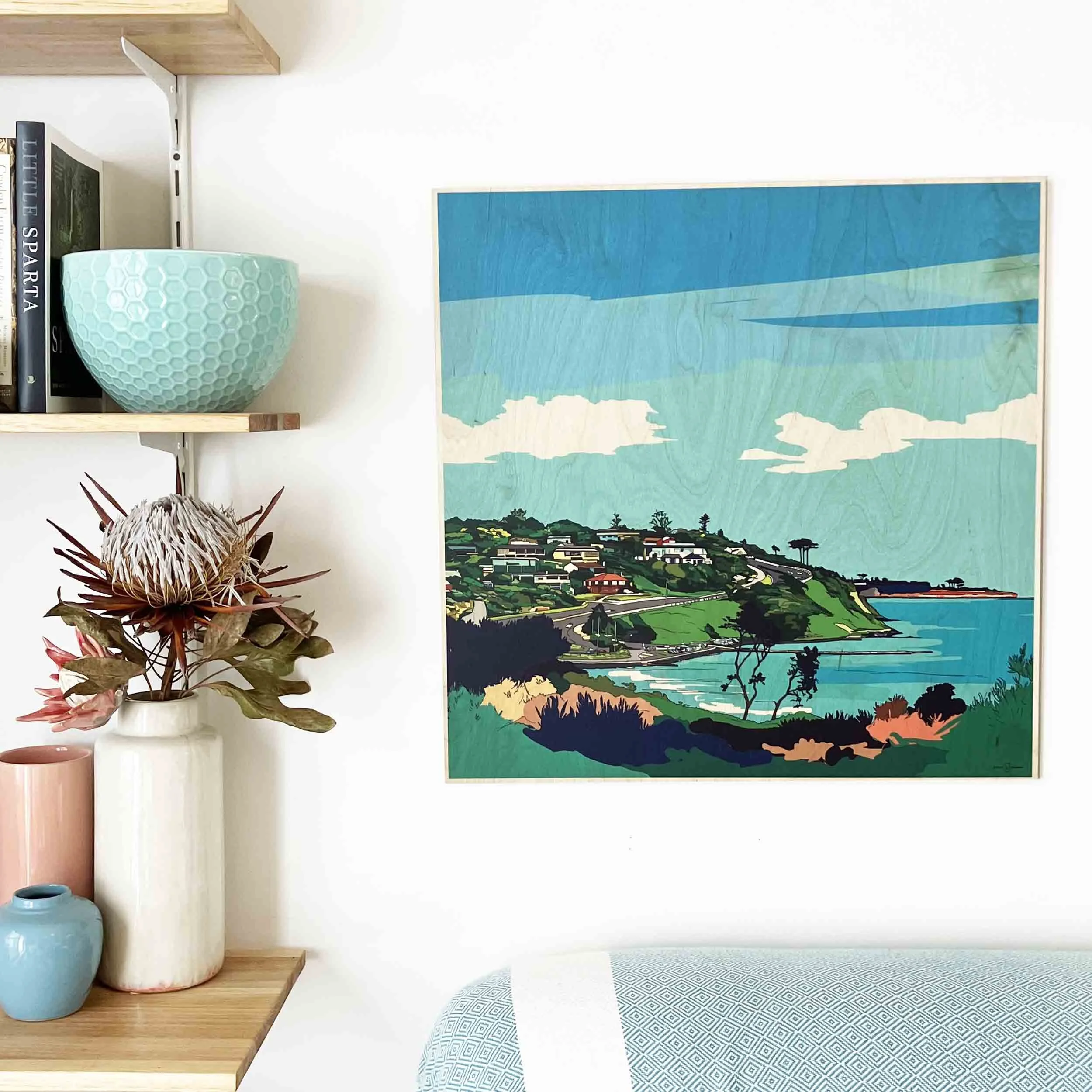 Olivers Hill Frankston Wood Print