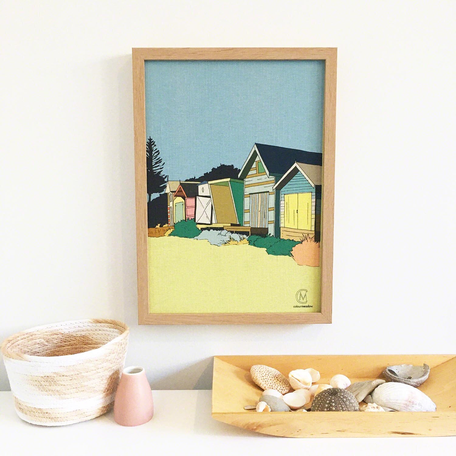 colourmeadow beach hut linen print styled.jpg
