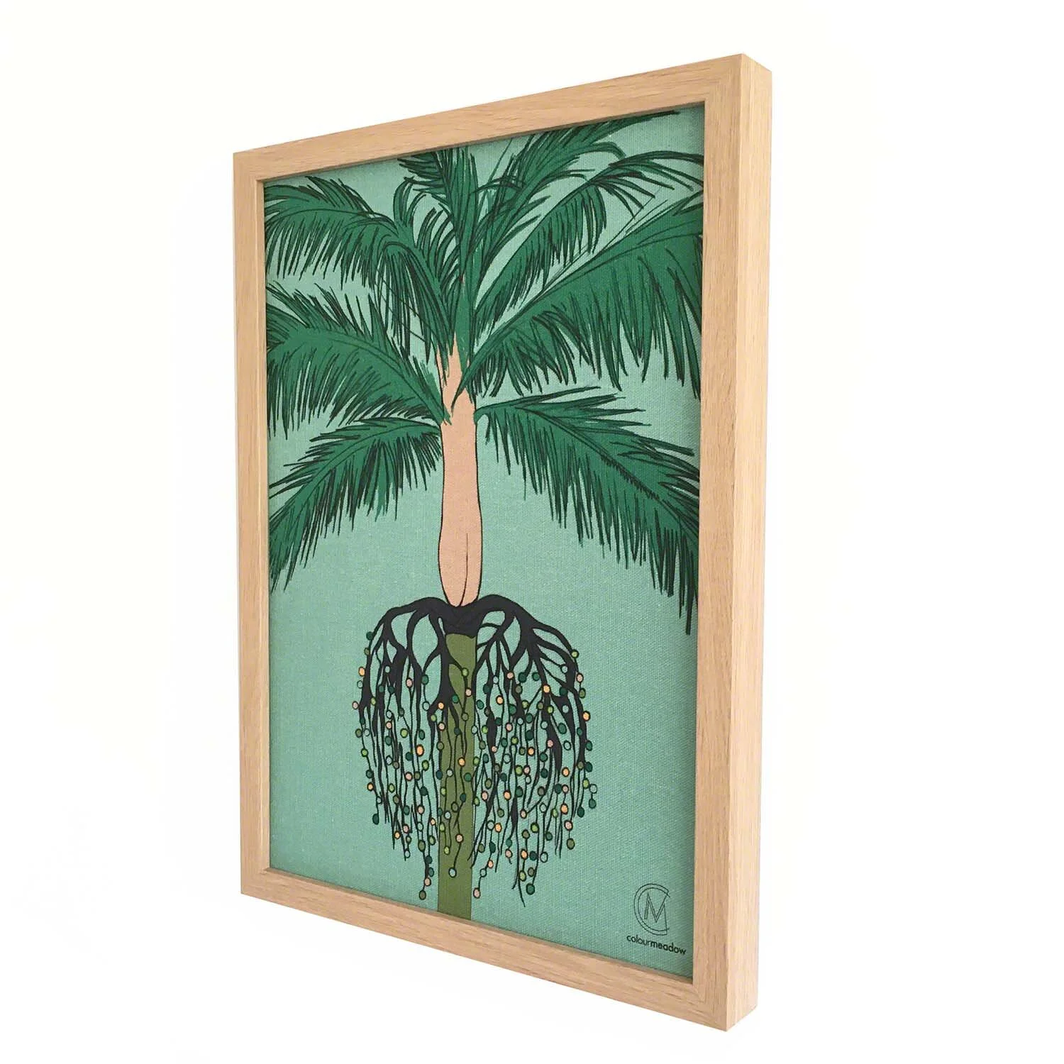 colourmeadow Palmtree Green Linen Print side.jpg