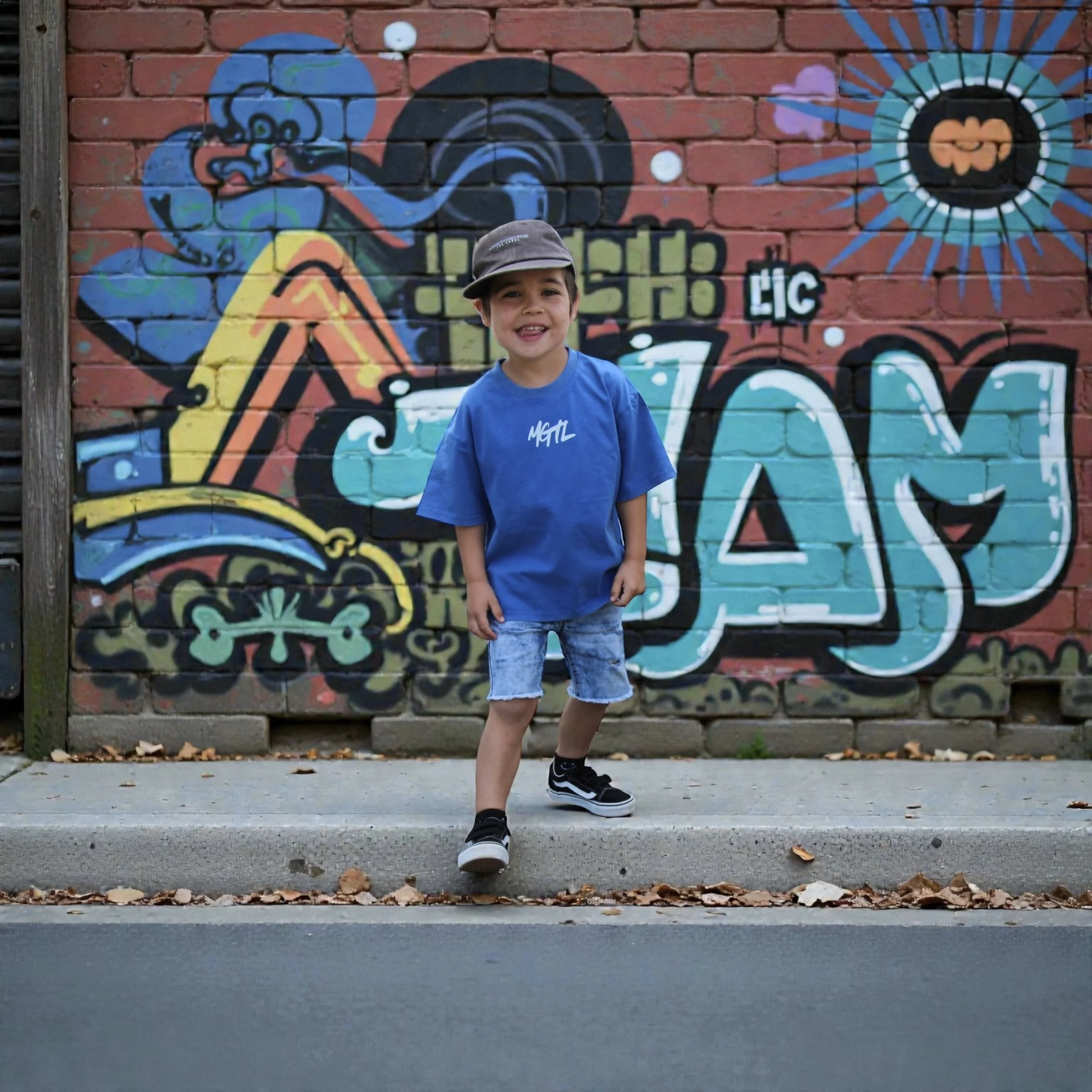 MGTL Kids Oversized Tee -  Blue Wash