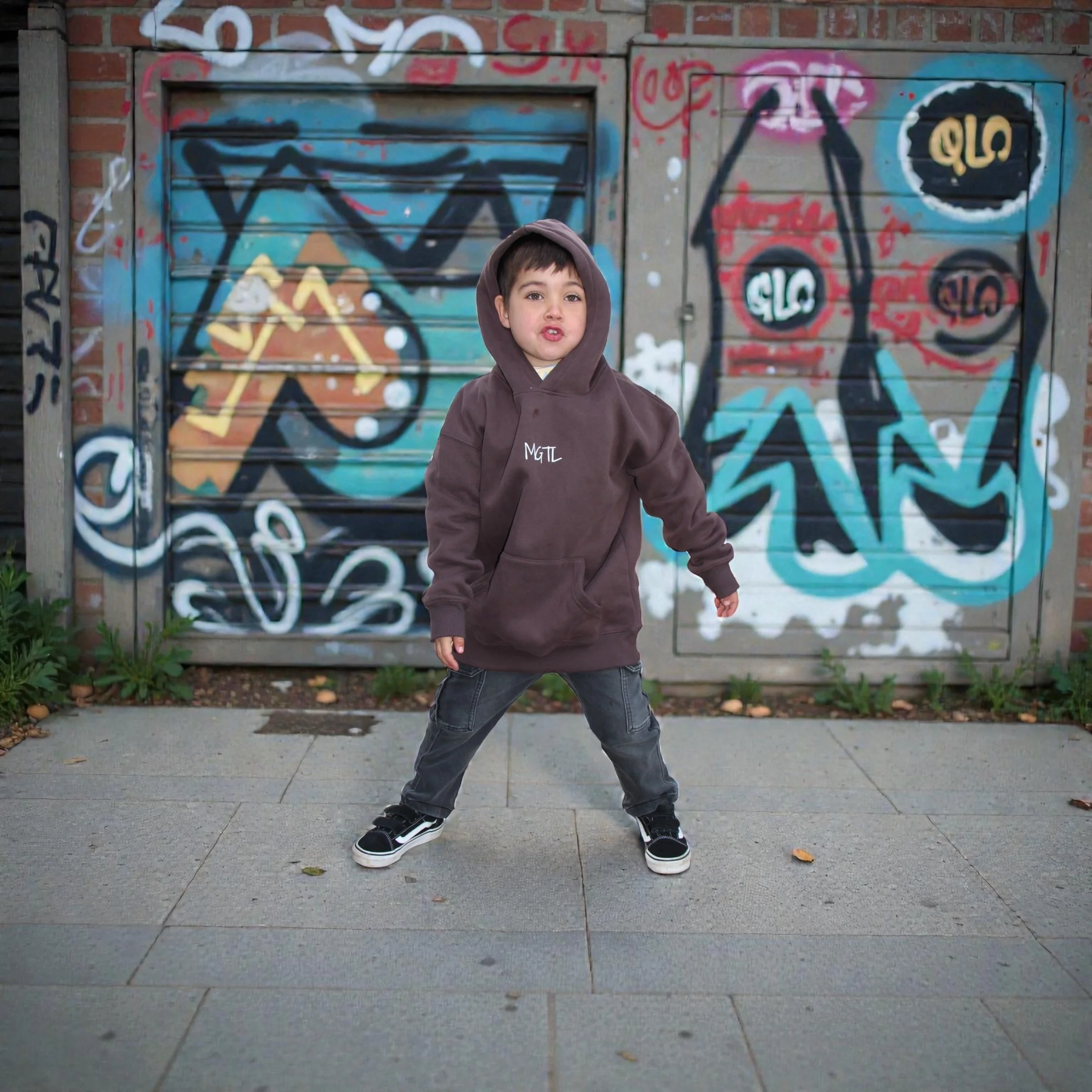 Kids MGTL Chocolate Brown Hoodie