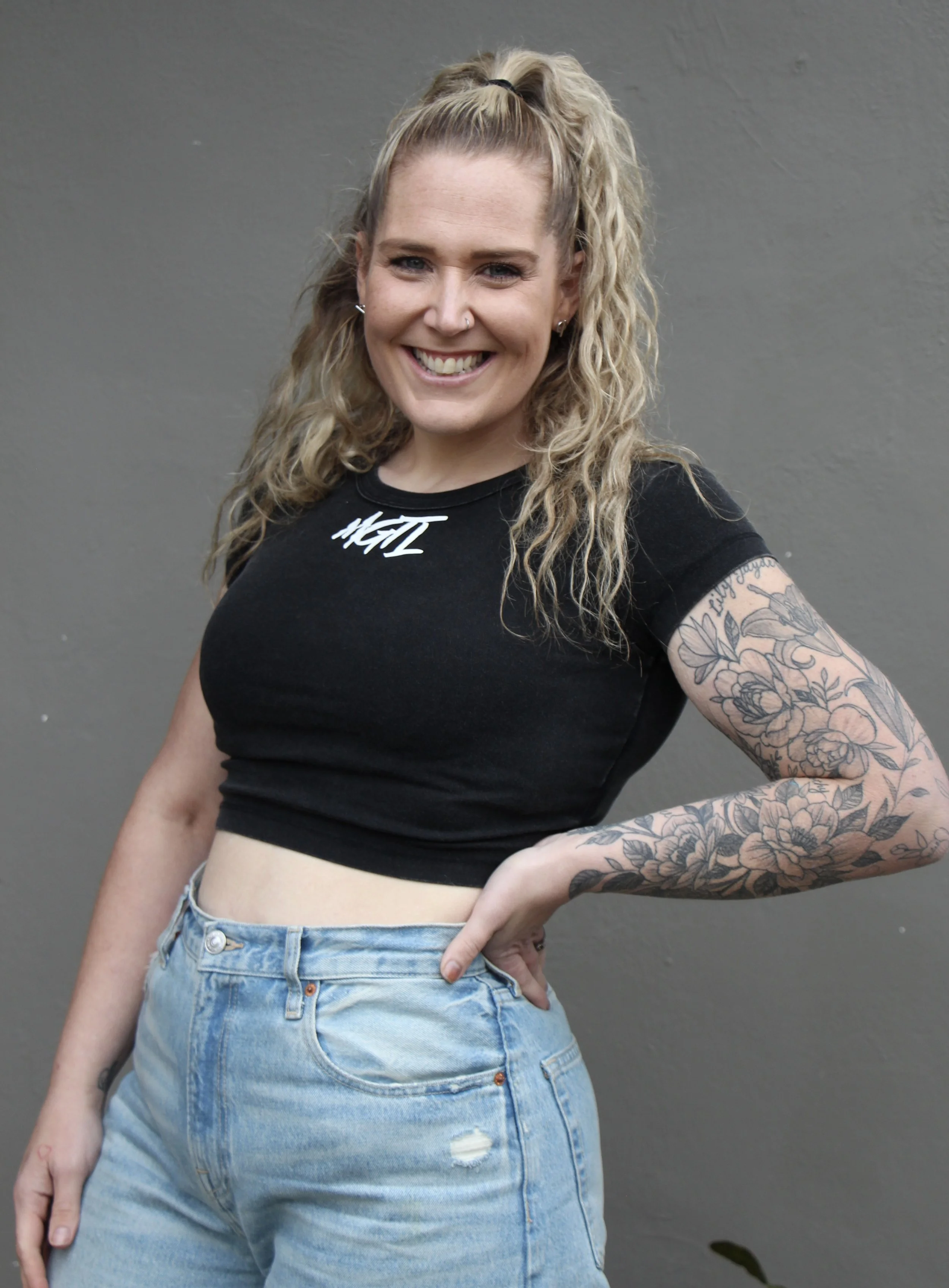 Ladies MGTL Firm Fitting Cropped Tee