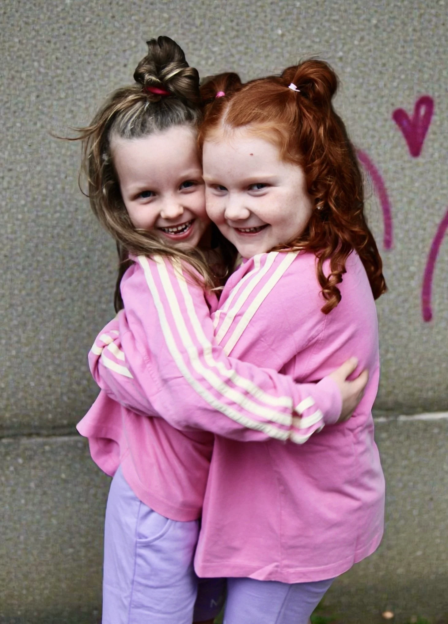 Kids Vintage Stripe Long Sleeve Tee - Pink
