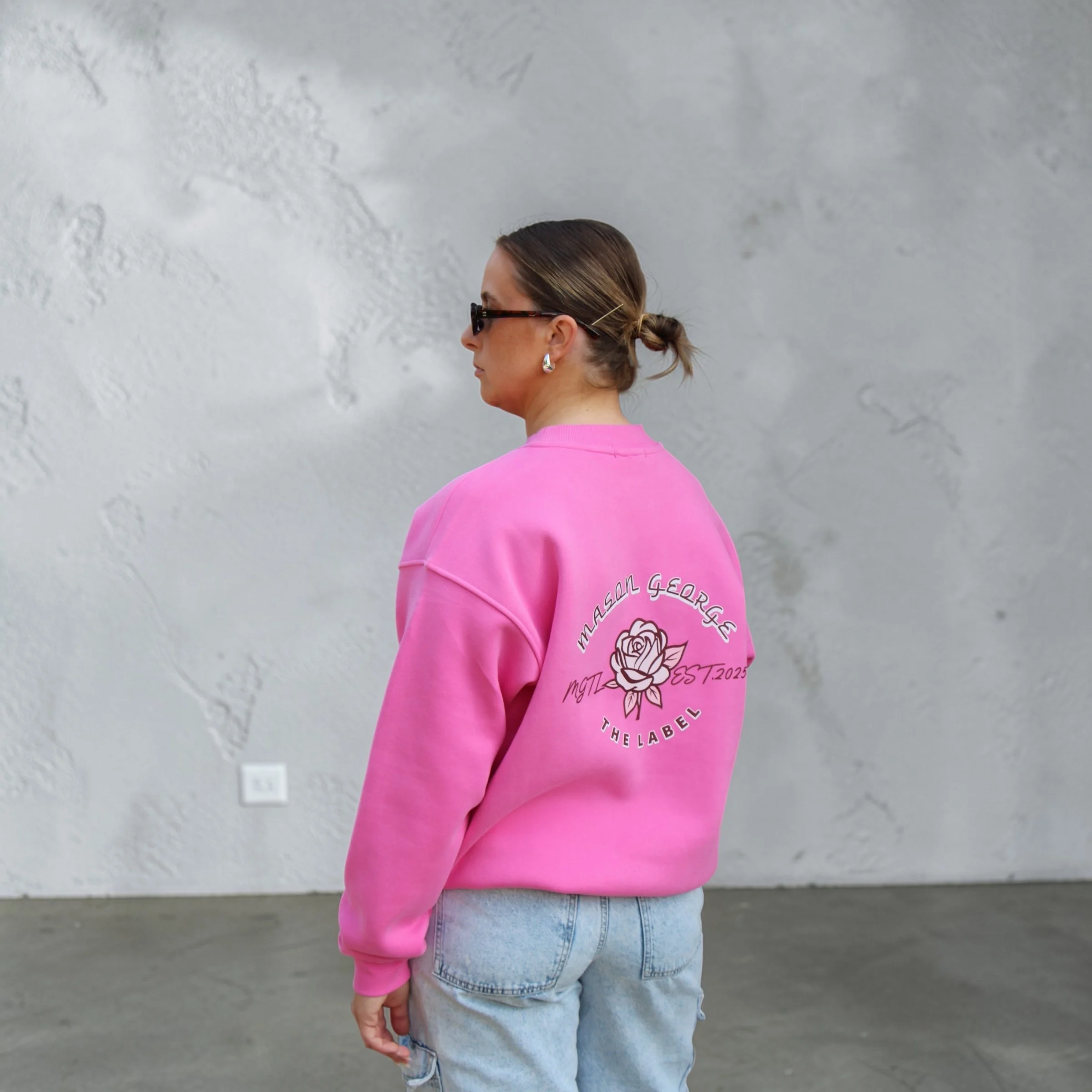 The Pink Rose Relaxed Crew