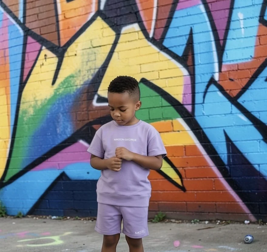 Kids Streamline Two Piece Set - Lilac