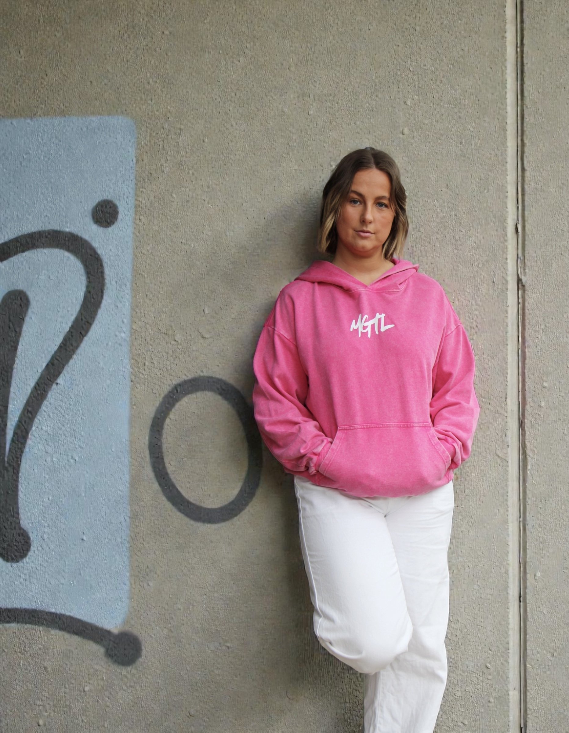 The Street Vintage Washed Hoodie - Rose Wash