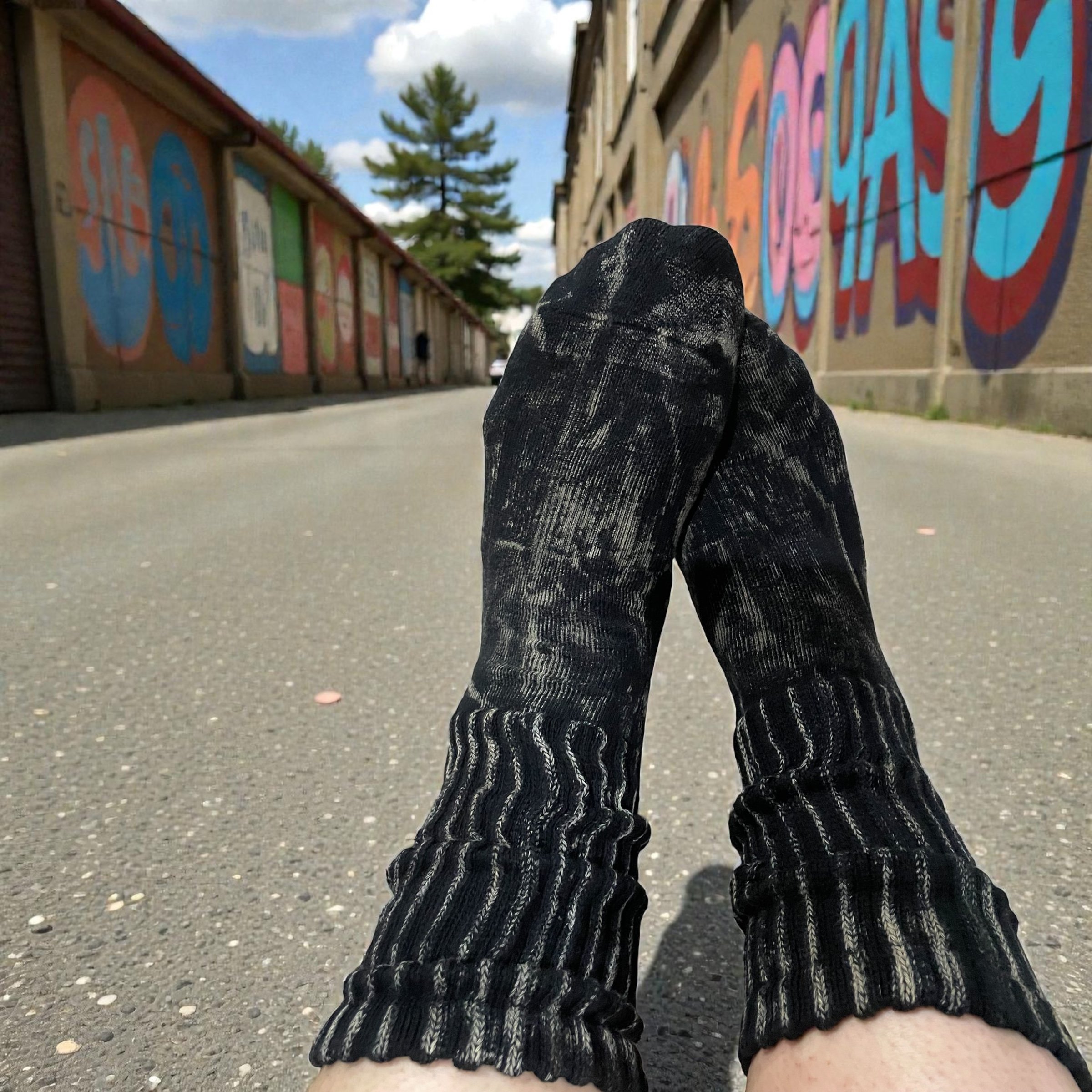 Vintage Washed Crew Cotton Socks