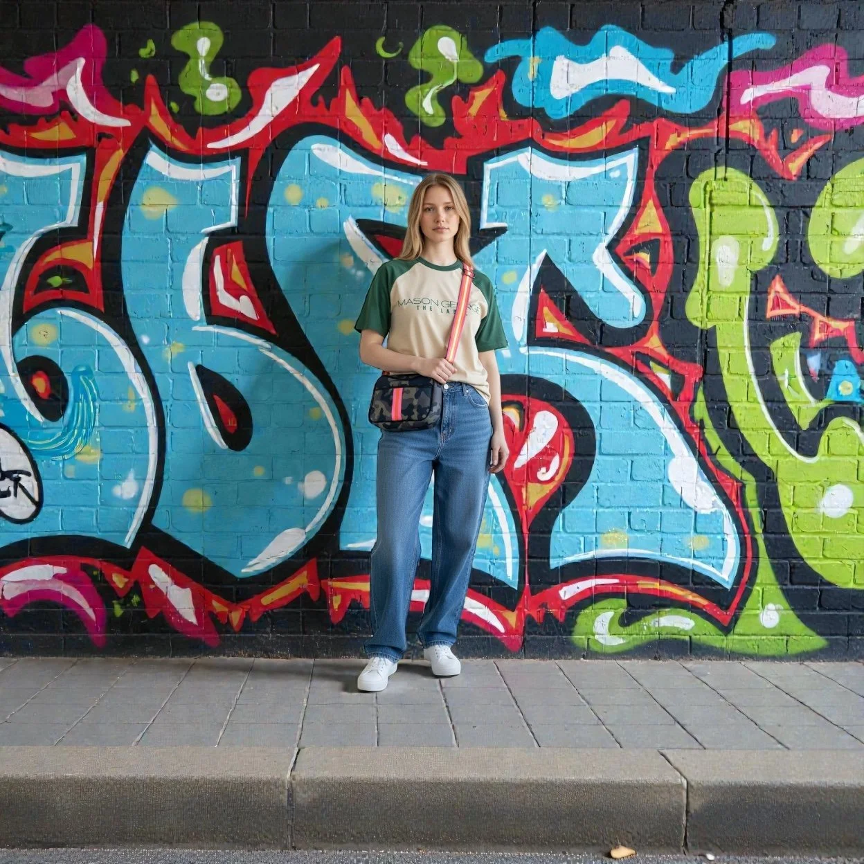Camouflage Neoprene Mini Shoulder Bag