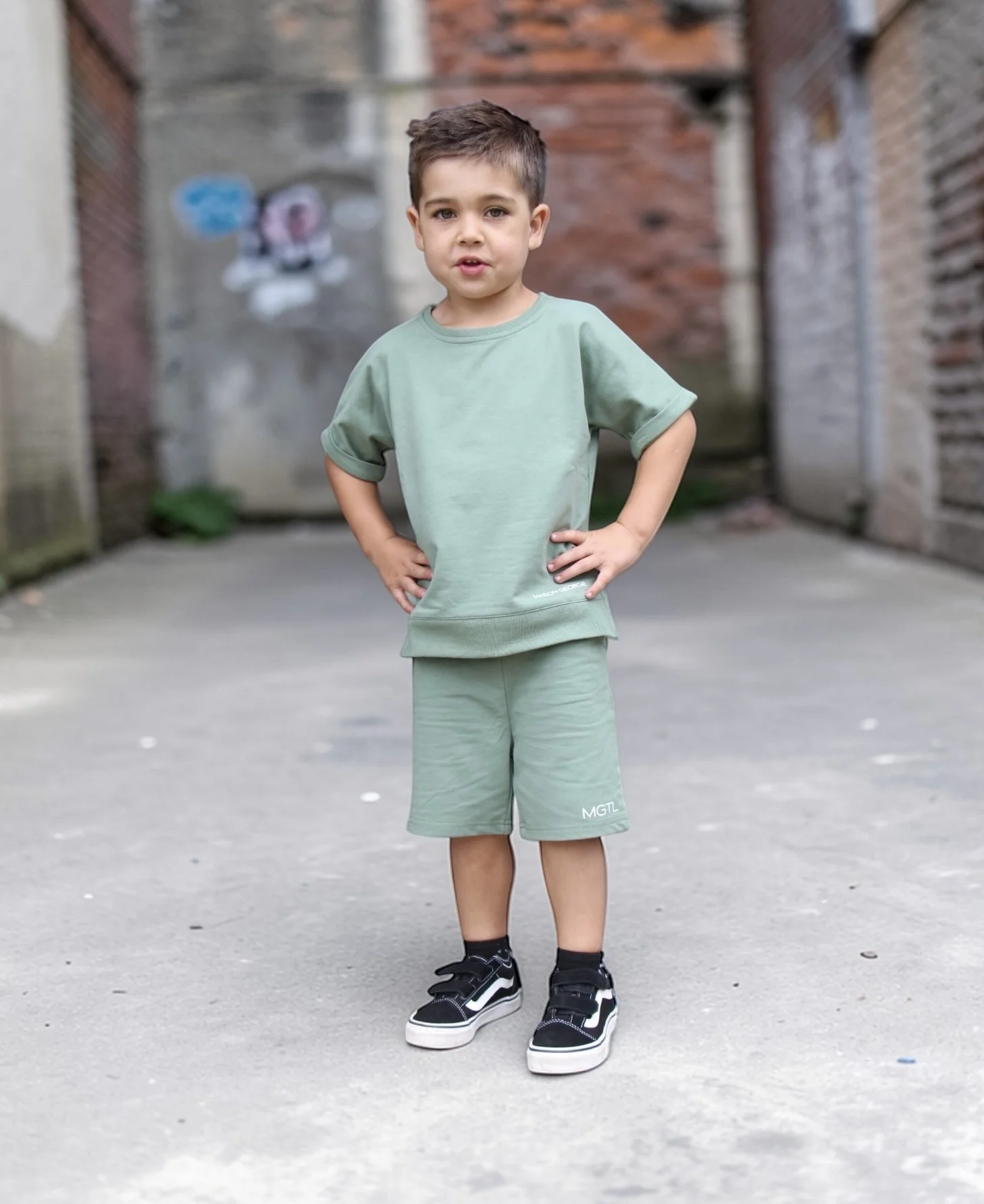 Kids Streamline Two Piece Set - Green