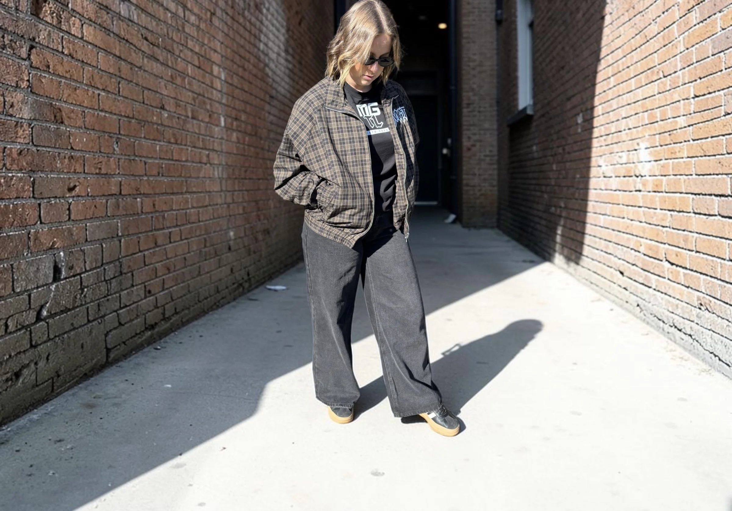 Plaid Zip Jacket