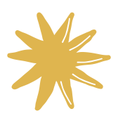 A gold starburst shape with multiple spikes extending outward.