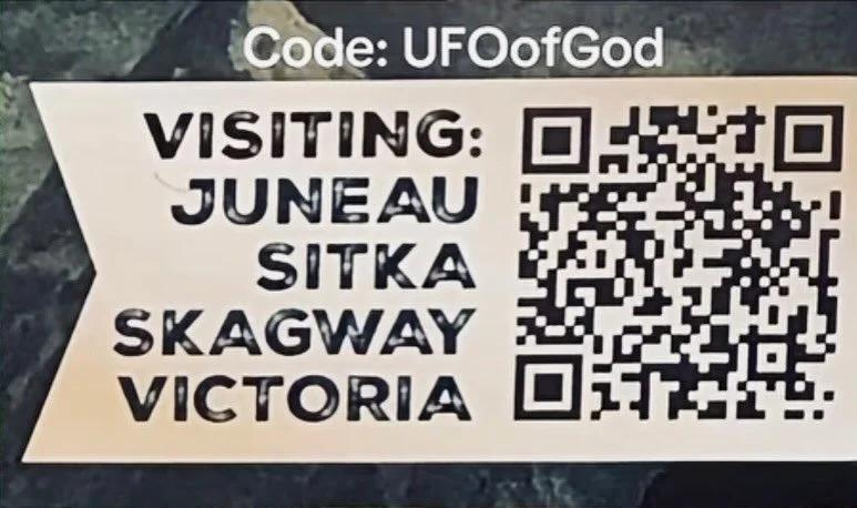 Alaska Cruise Sept. 2026
Scan the Qr code to register and add my code UfoofGod to hangout and Skywatch all week in some of the darkest sky&rsquo;s anywhere.