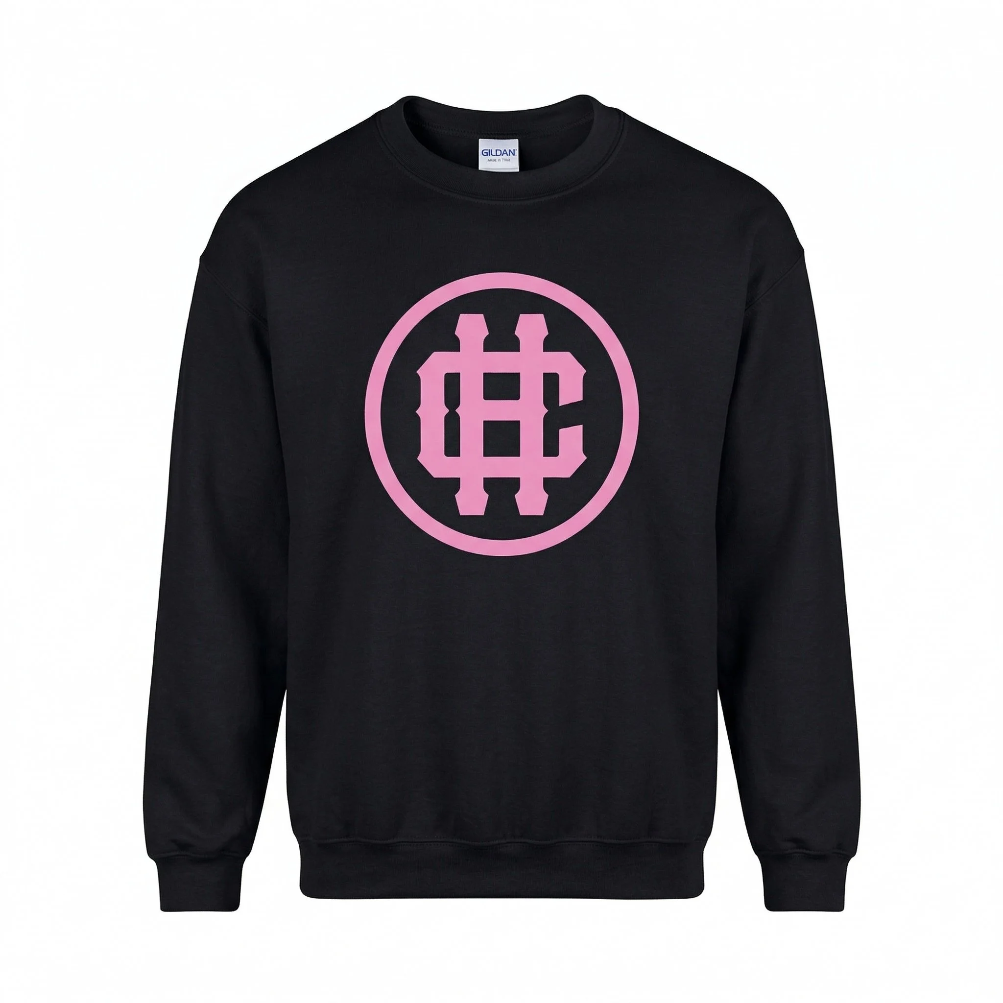 Clubhouse Crew Sweatshirt Black and Pink