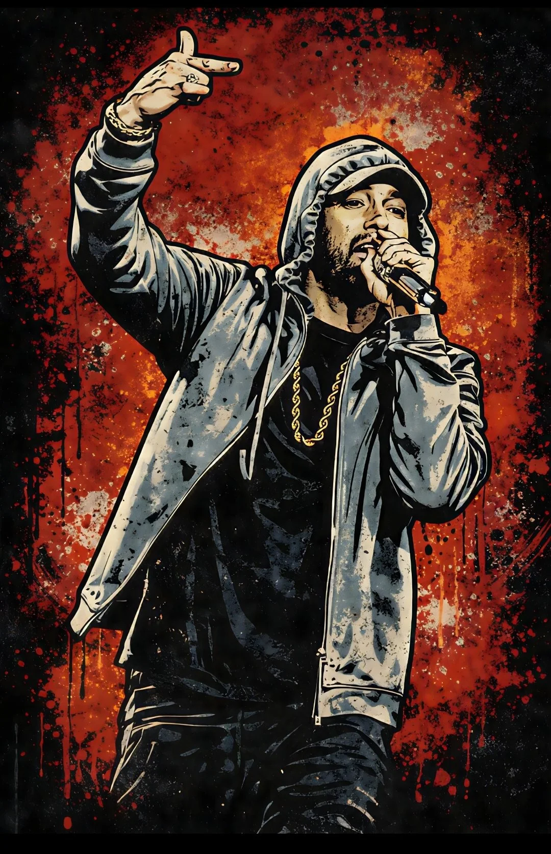 Slim Shady Street Art Print