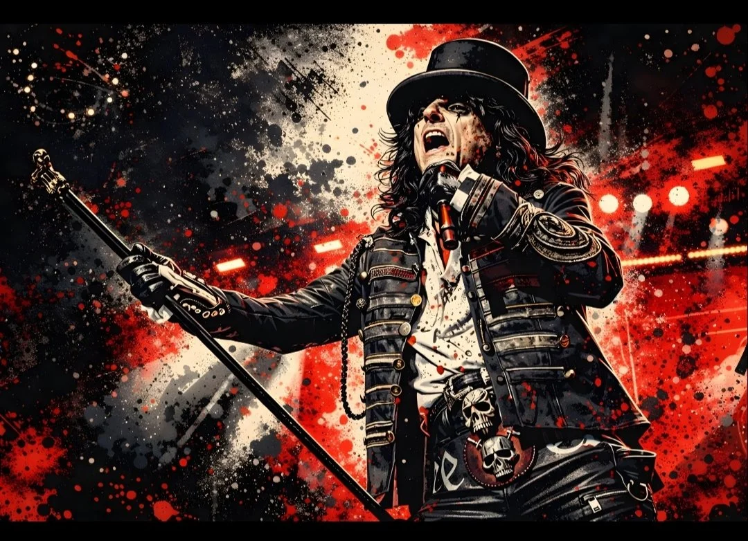 Alice Cooper Street Art Print
