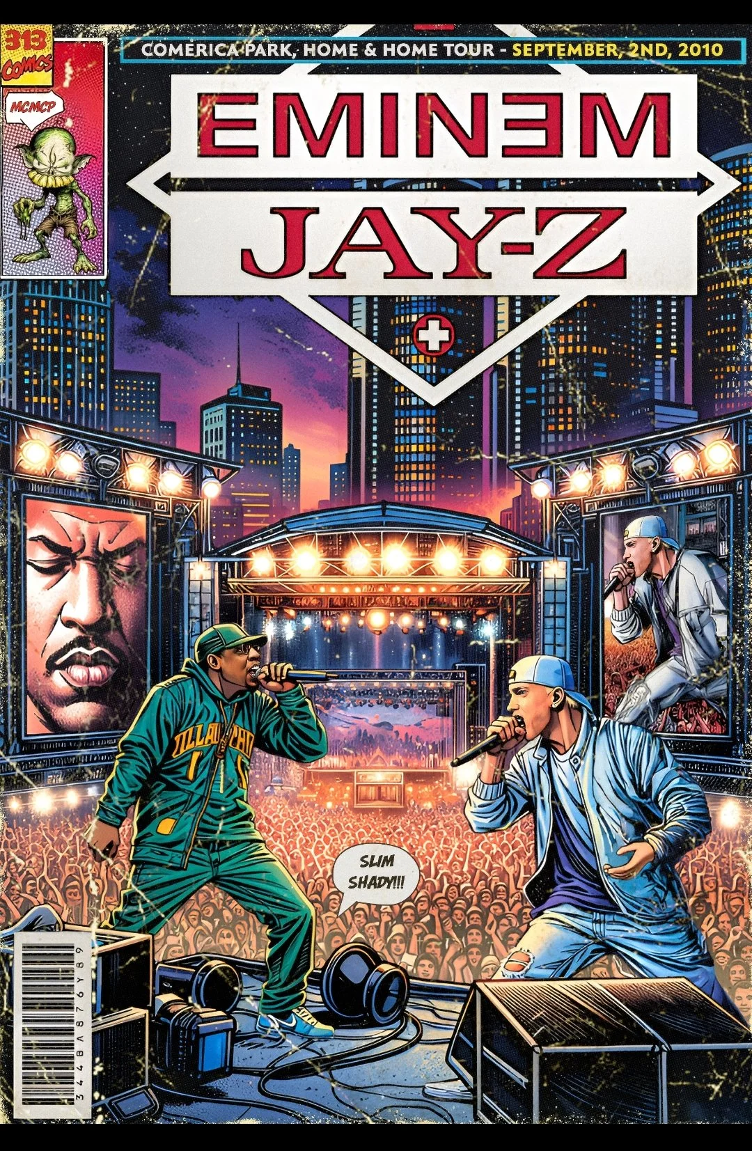 Eminem & Jay-Z Limited Edition Home & Home Tour Poster