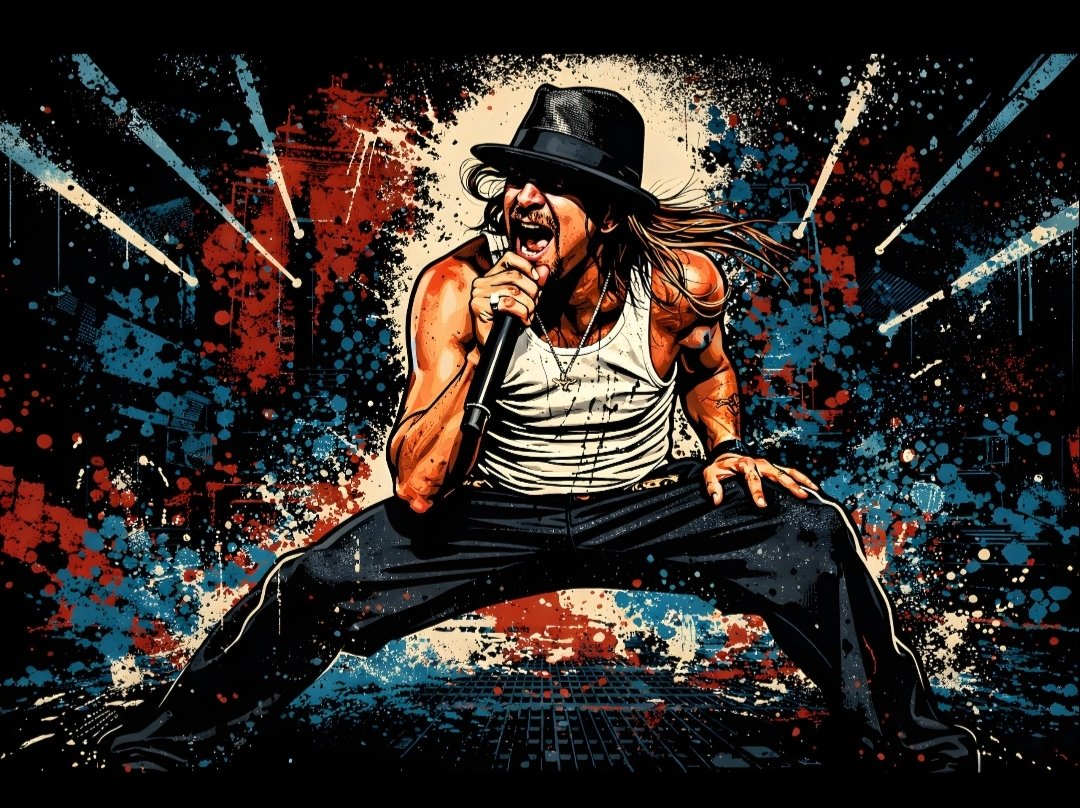 Kid Rock Street Art Print