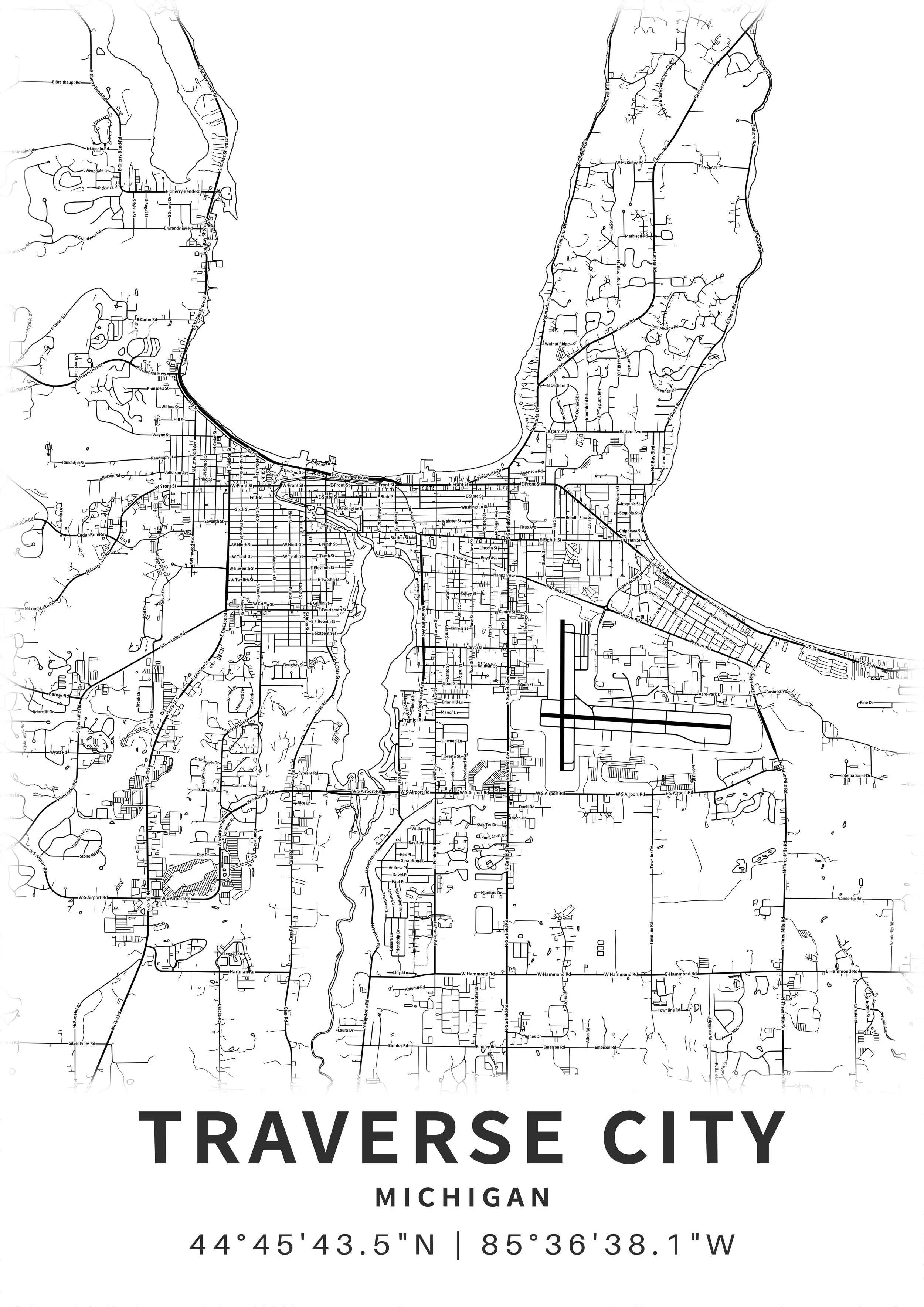 Explorer's Map of Traverse City