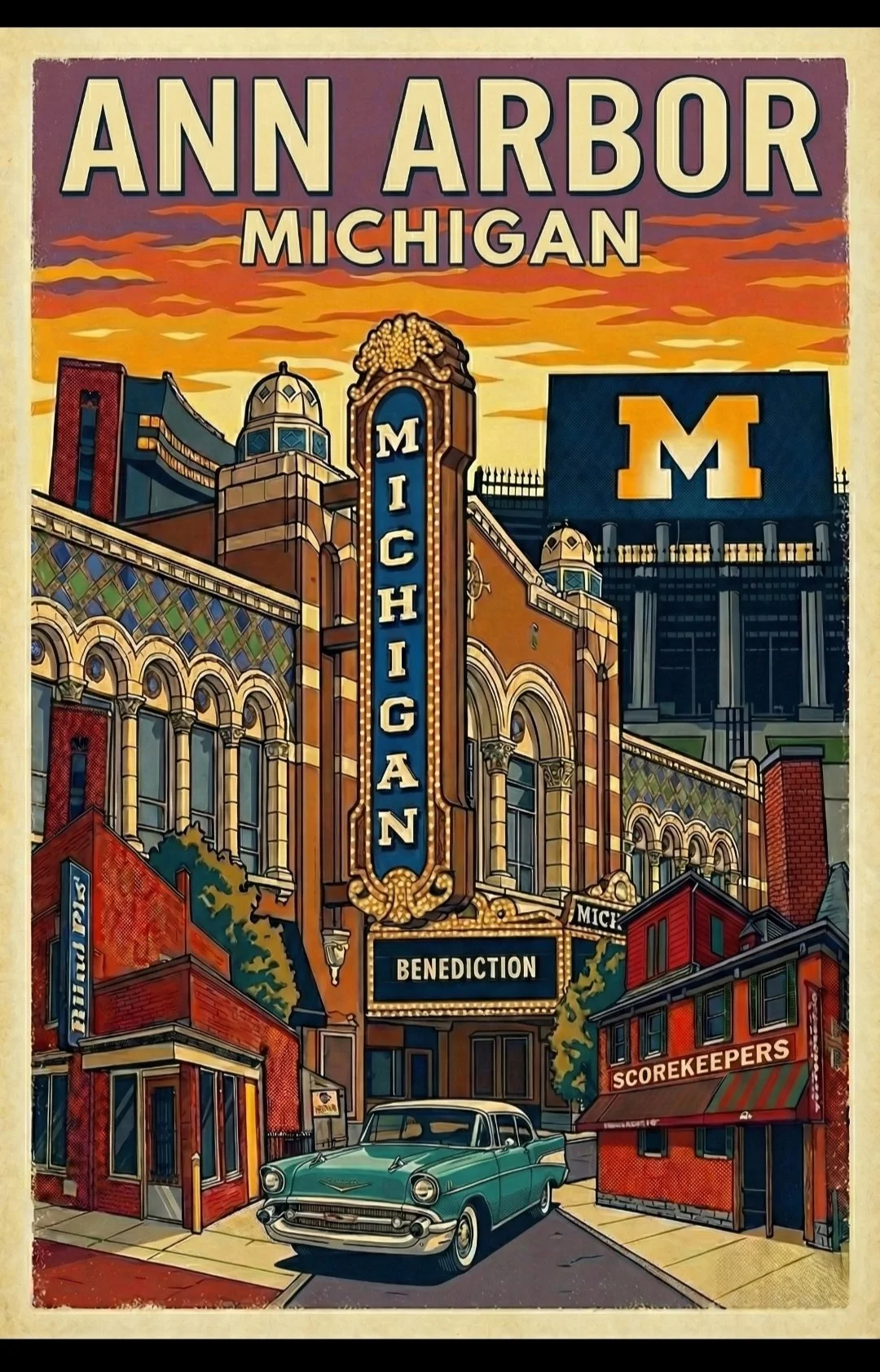 Travel Ann Arbor Poster