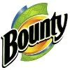 Bounty paper towels logo with green, yellow, and black design elements.