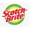 Scotch-Brite logo with red text and green and yellow circular background