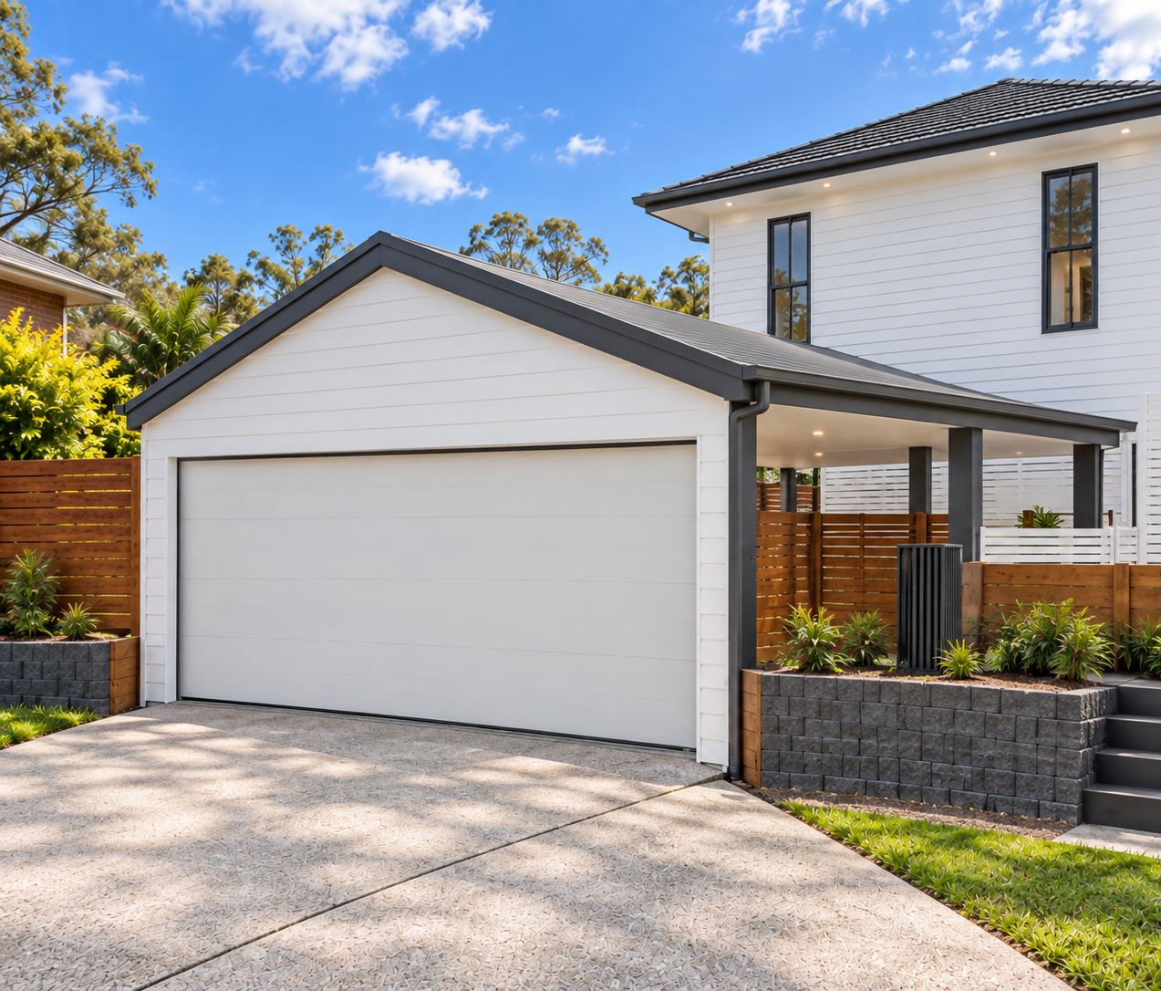 Carport Roller door closed