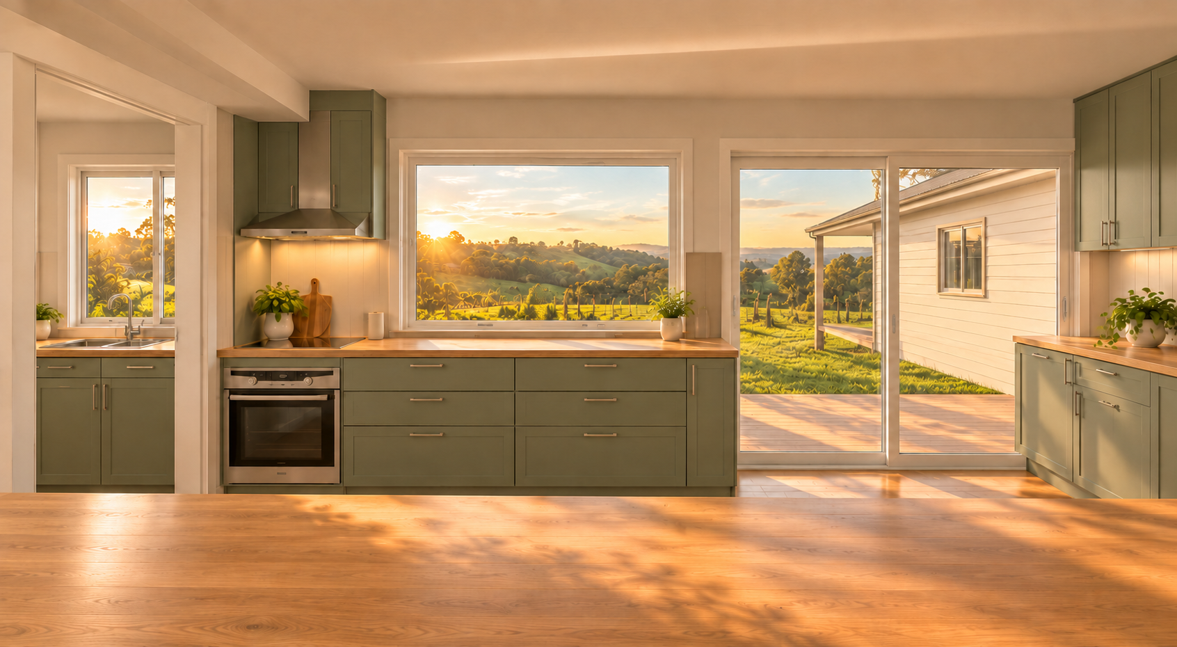 Kitchen with a view