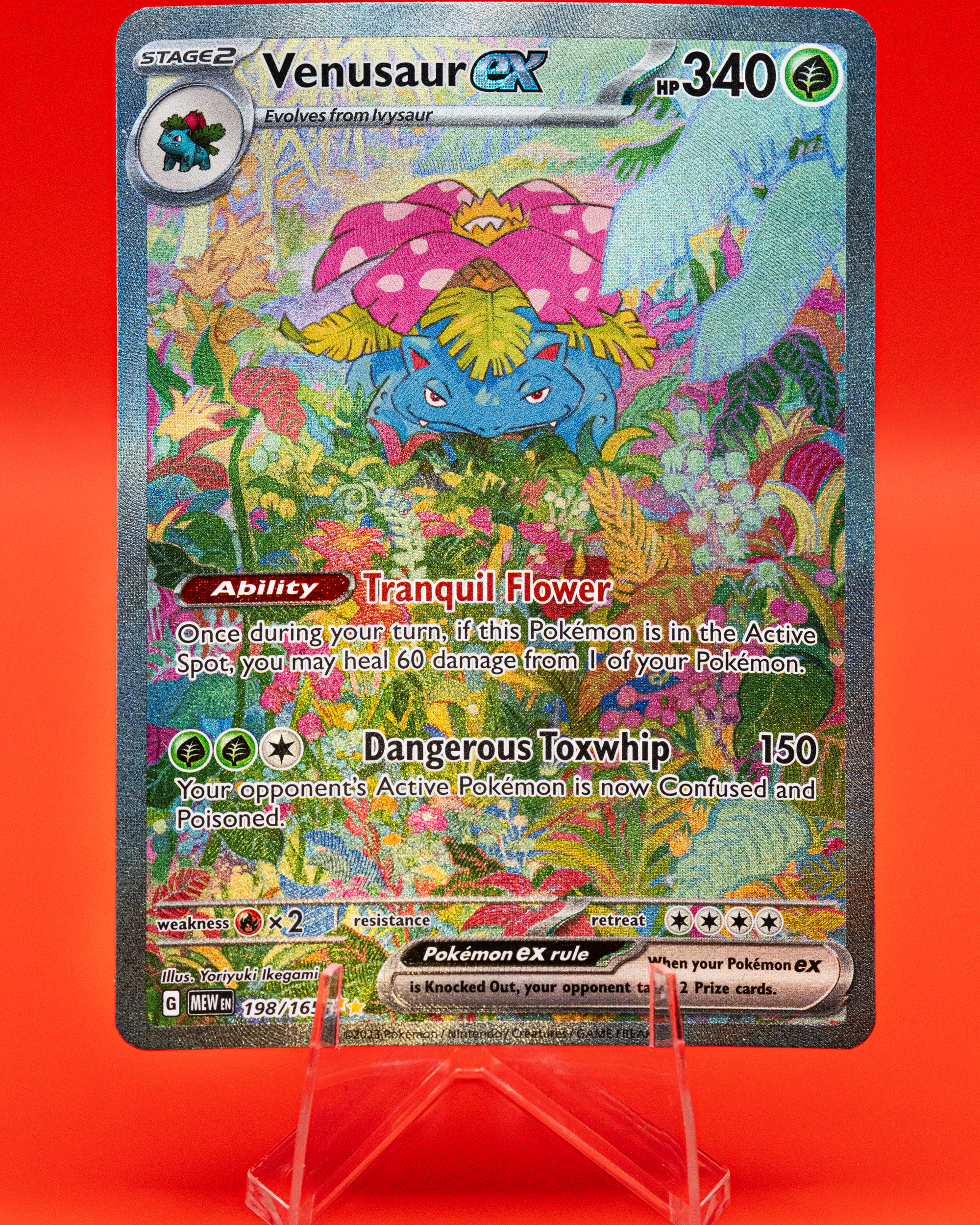 A lightbox photograph of a Pokémon card from my collection