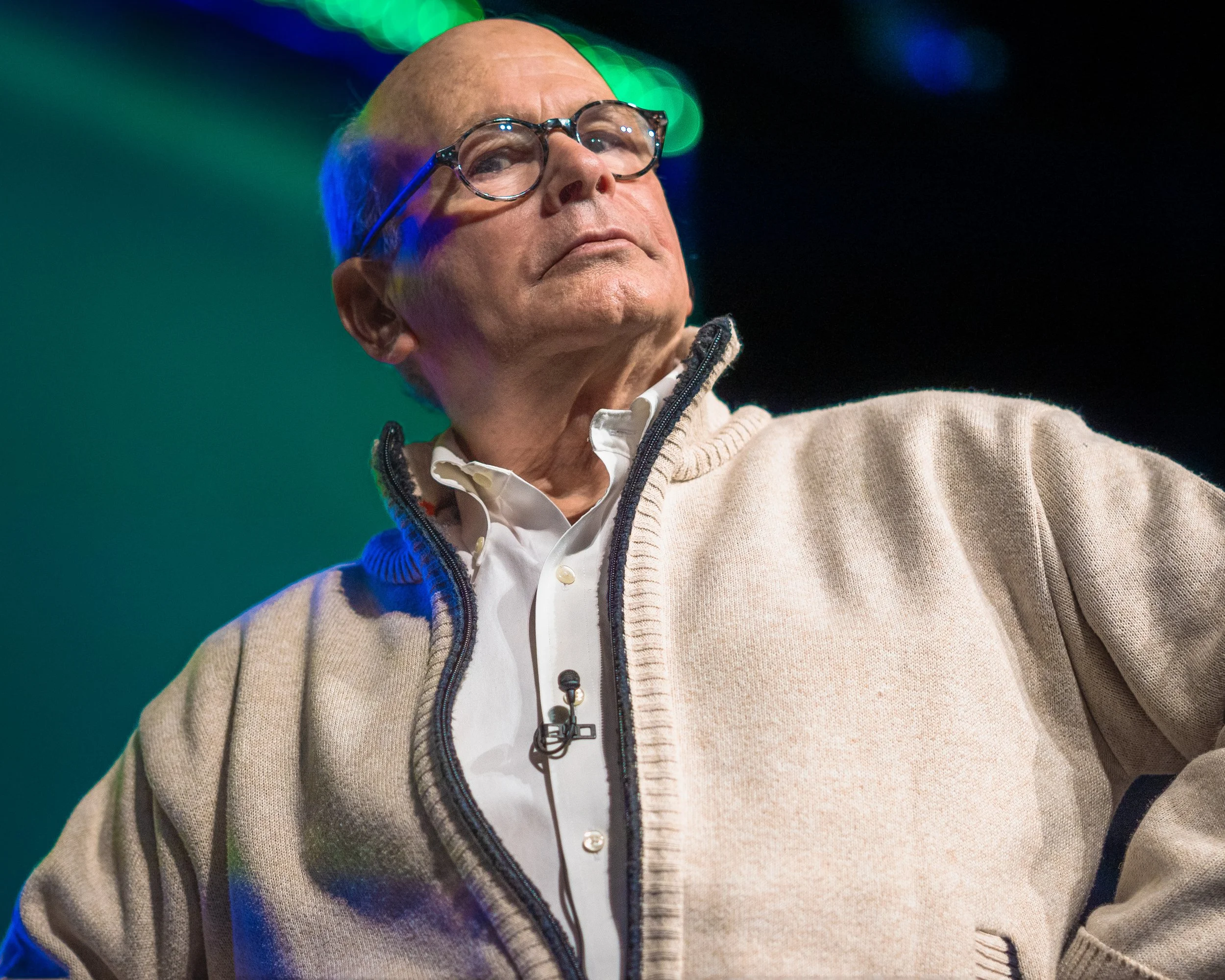 A photo of a speaker at a Banker's Life conference that I was on camera duty at