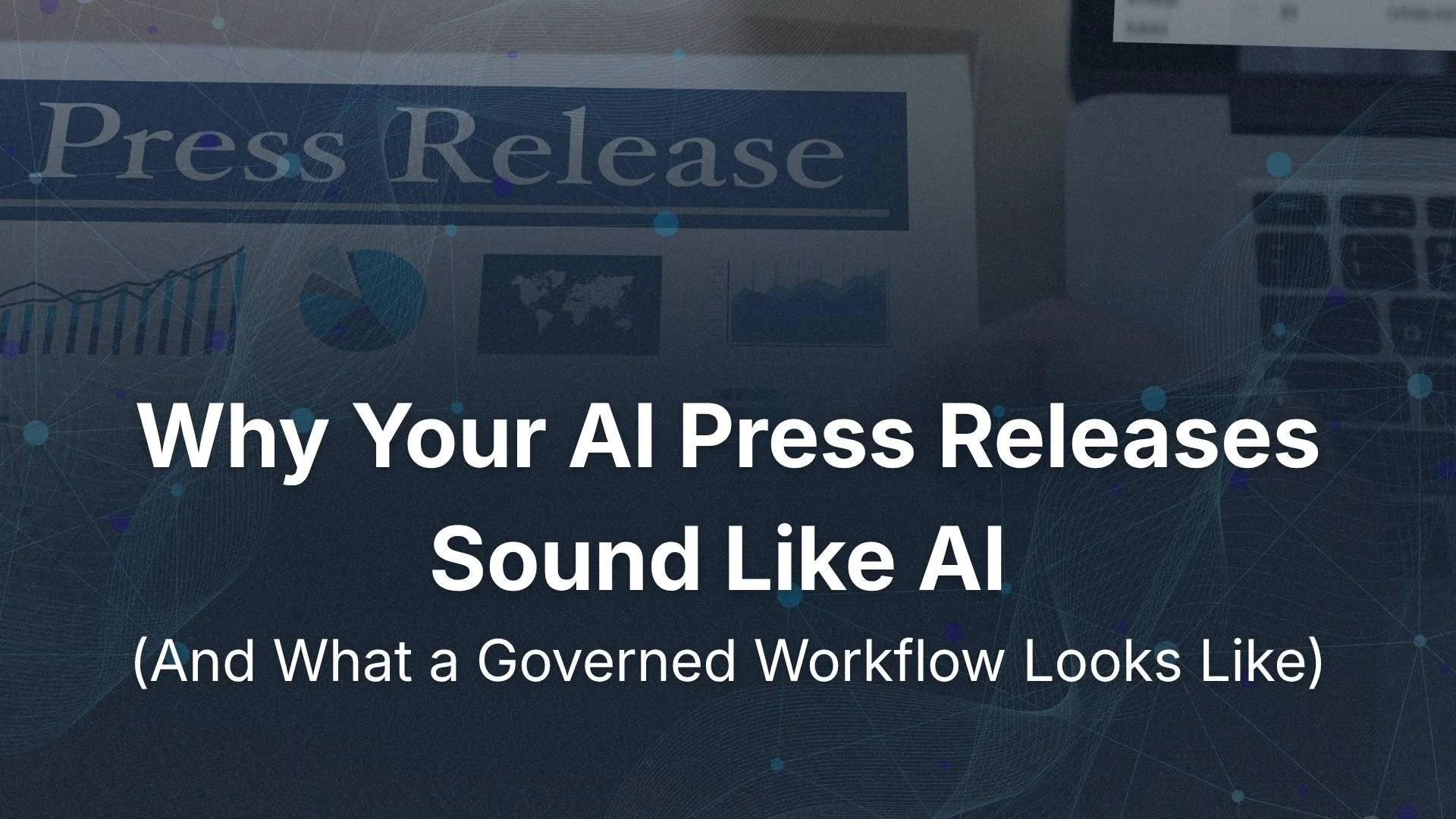 Why Your AI Press Releases Sound Like AI (And What a Governed Workflow Looks Like)
