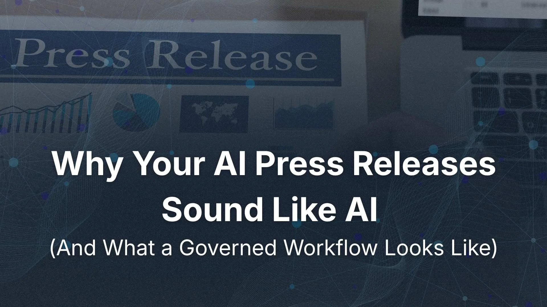 Why Your AI Press Releases Sound Like AI (And What a Governed Workflow Looks Like)