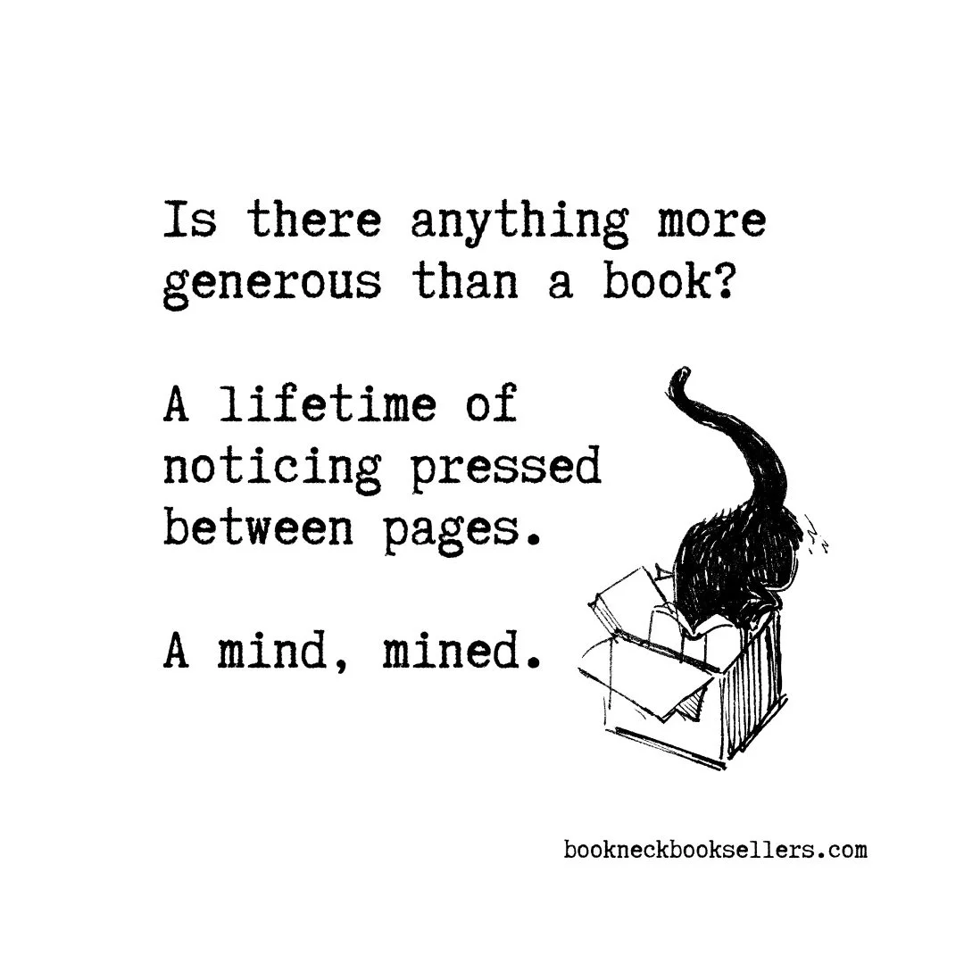 Books are an inheritance left to us all.

📚✨

#BookneckBooksellers #BookLovers #ReadingLife #BooksThatMatter #ReadersOfInstagram #SecondhandBooks #MorningtonPeninsula #BooksAndIdeas