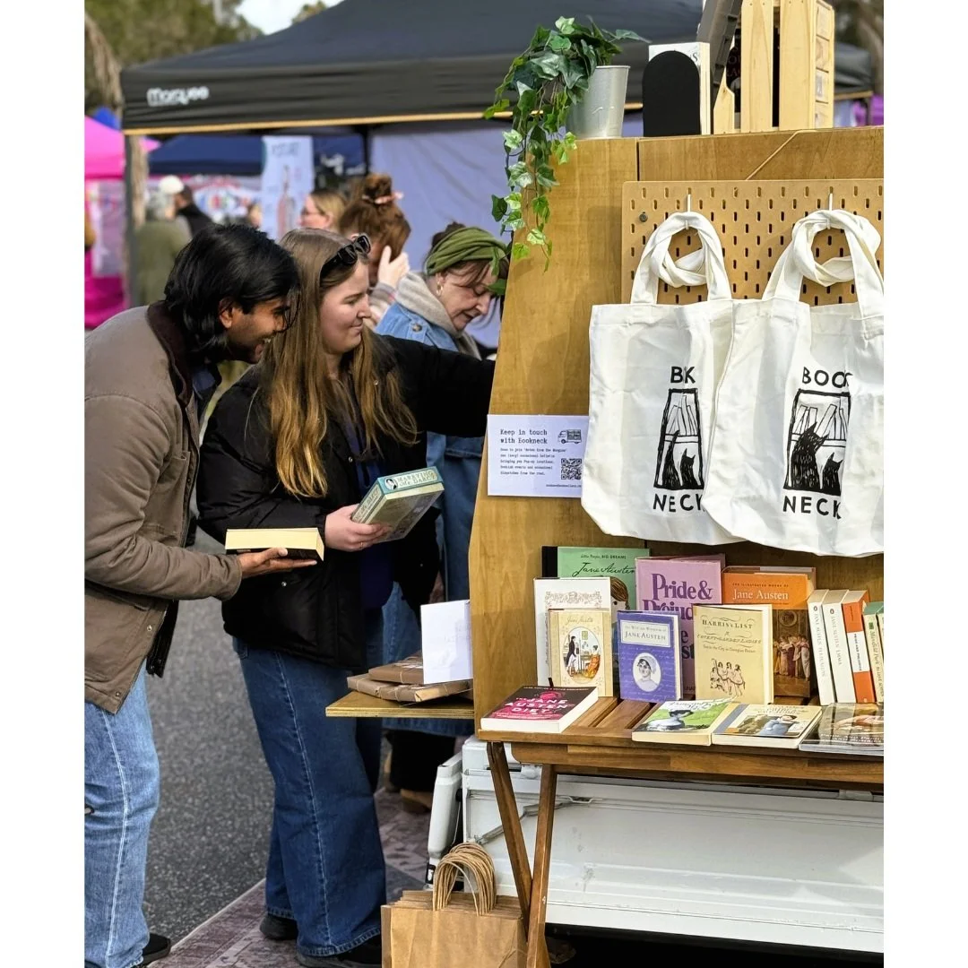 Pippi out on a school night?!

Yup, this Thursday we&rsquo;re heading into South Melbourne for the @scullybugmarkets Nite Bites food truck event. 

The shelves will be packed full of secondhand books, Blind Dates, classics, curious finds, and a small