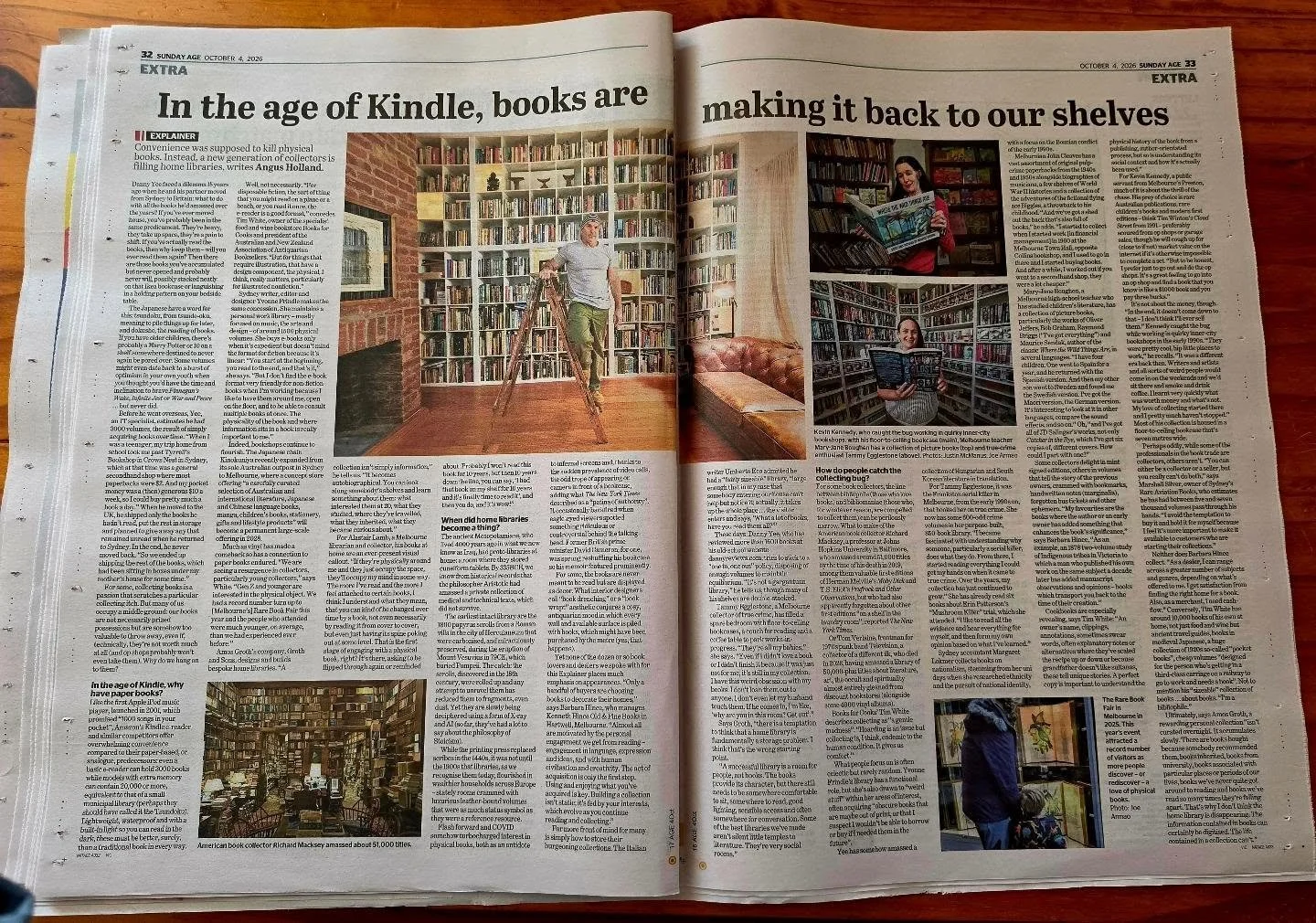 "Do people still buy books?" is a question we hear daily. 

Of course, our experience as booksellers confirms they do. And we've come to understand that the many readers we chat with enjoy books in a variety of ways, including Kindle and au