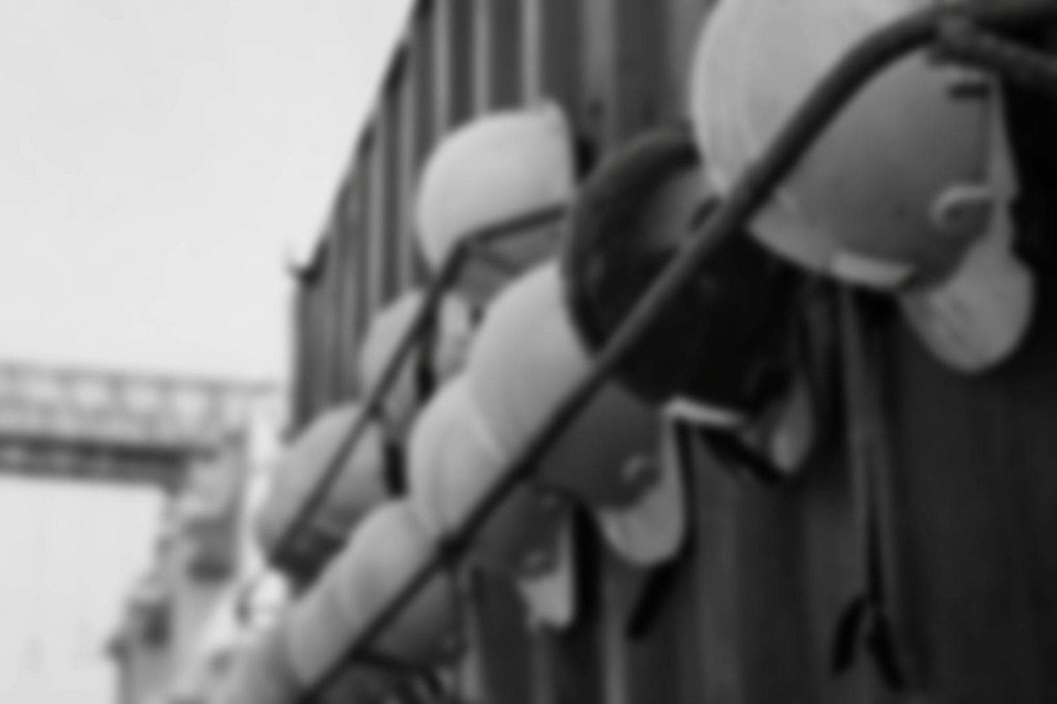 Close-up of snowshoes mounted on a wooden wall with a snowy background.