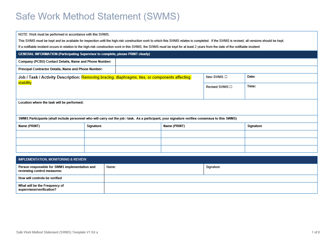 Removing bracing, diaphragms, ties, or components affecting stability 1.png