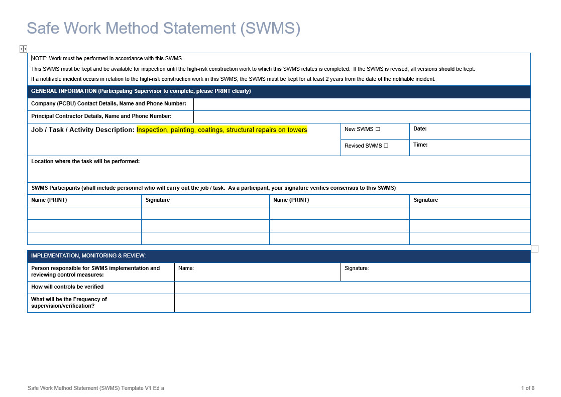 Safe Work Method Statement (SWMS) - Inspection, painting, coatings, structural repairs on towers 1.png