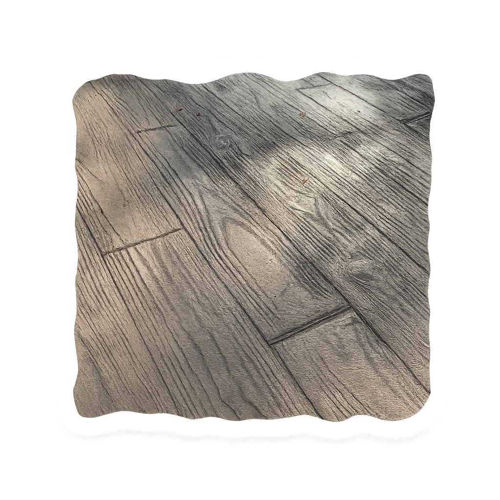 Close-up of gray textured stone or concrete surface with linear patterns and geometric cracks.