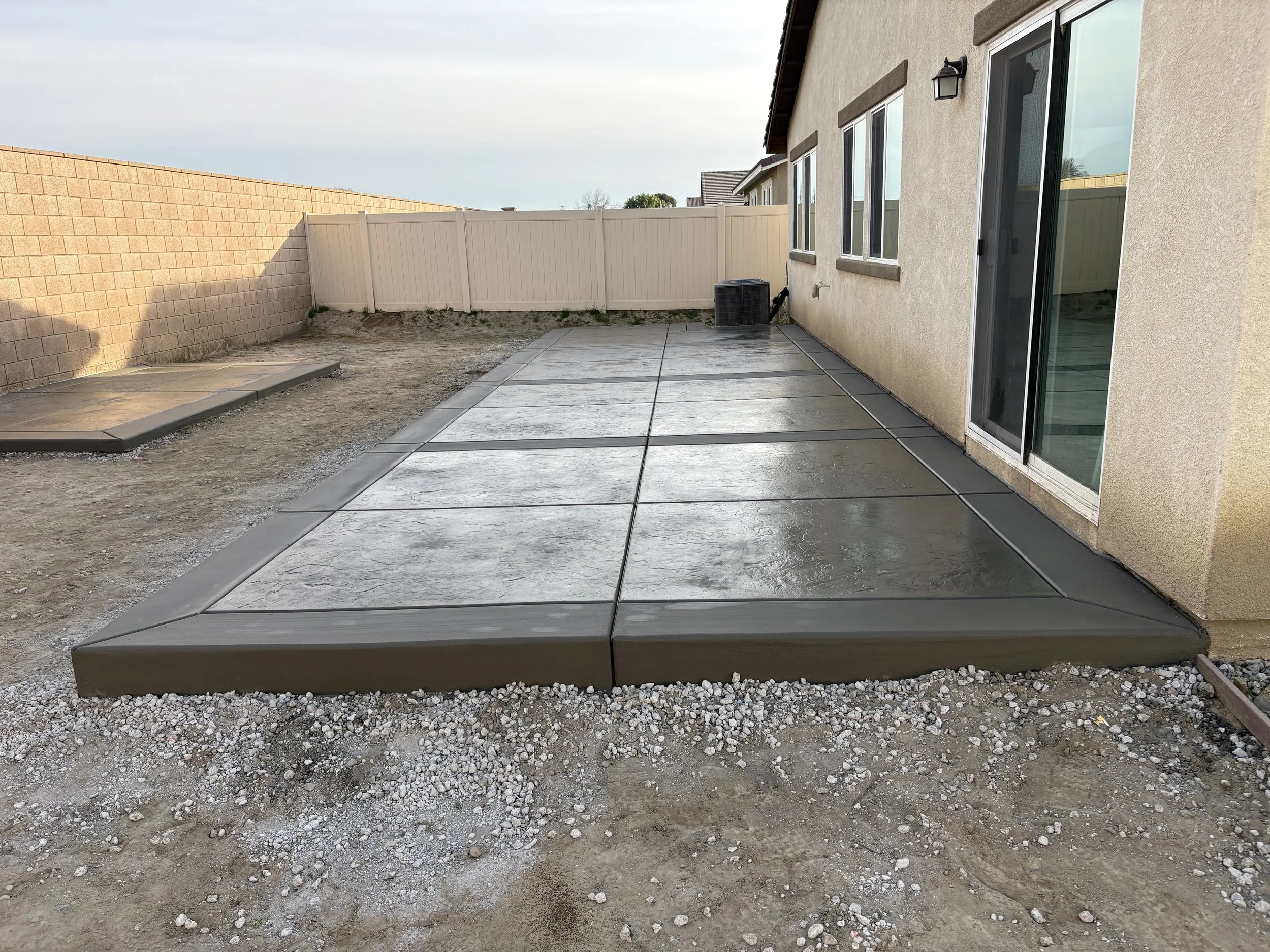 Stamped Concrete Picture Frame